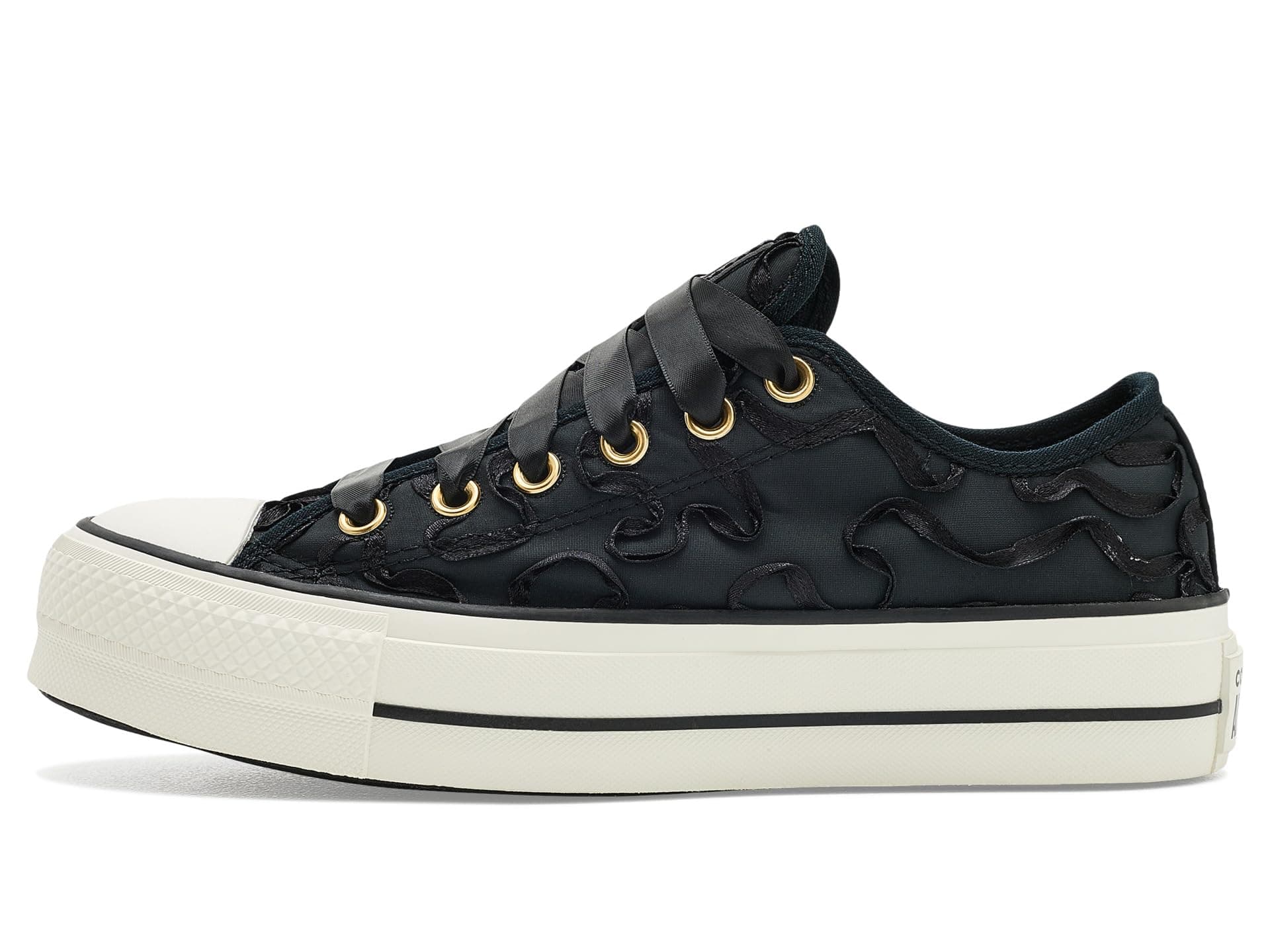 Converse Chuck Taylor All Star Lift Platform Ribbon Low Top Sneakers — vista 1