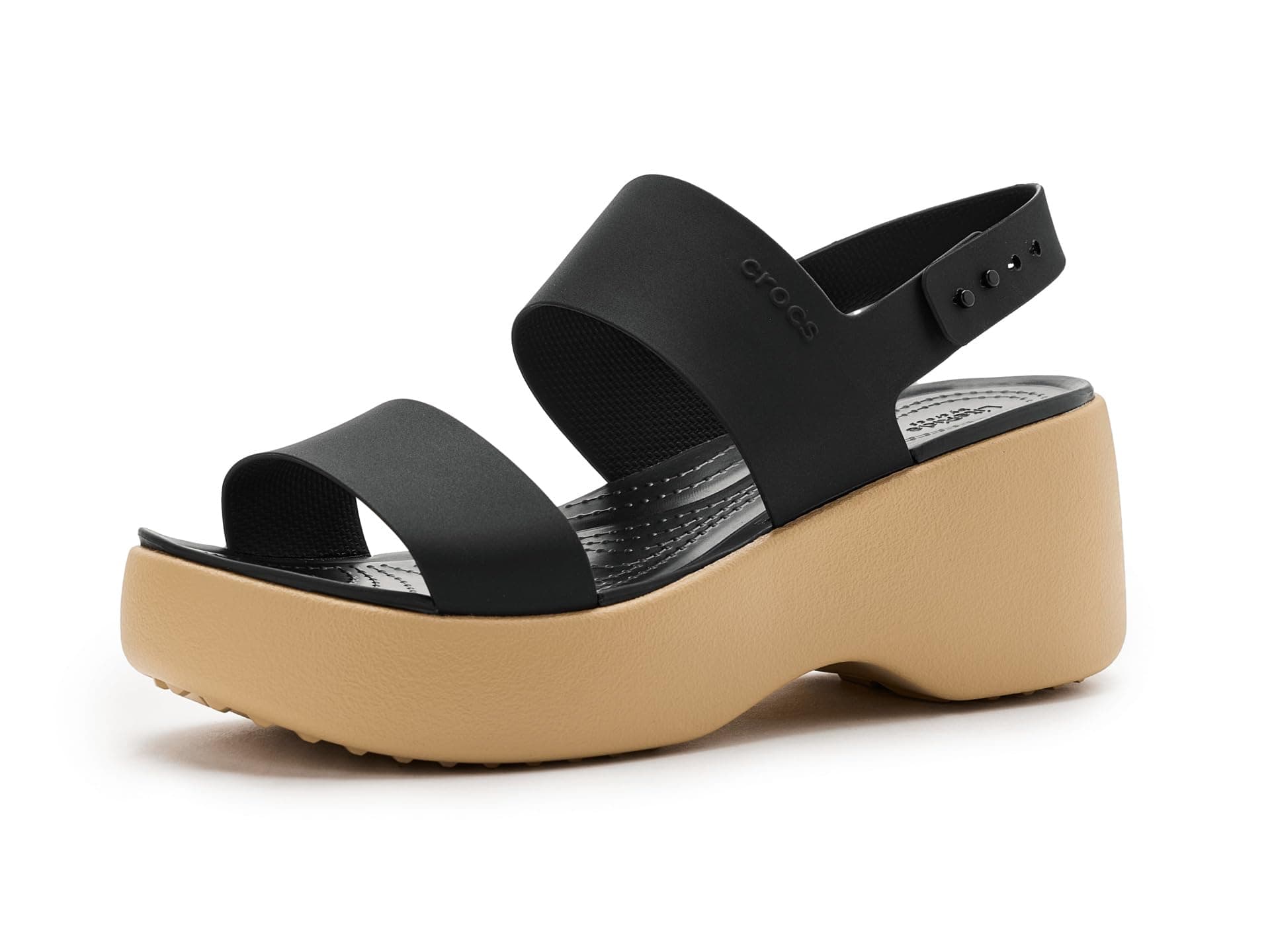 Crocs Brooklyn Sky Sandals, Wedge Sandals — cor Preto