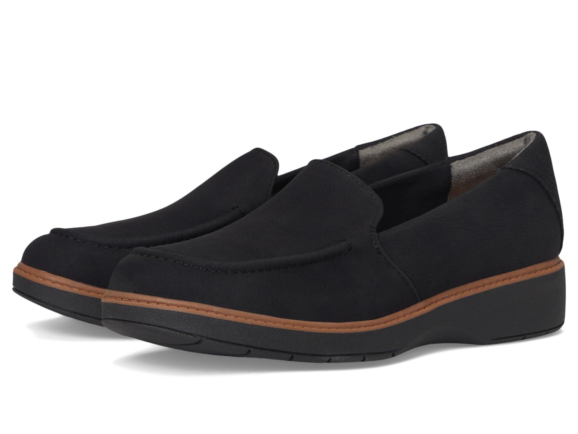 Dr. Scholl's Calm Down Loafers/Moc Shoes — cor Preto