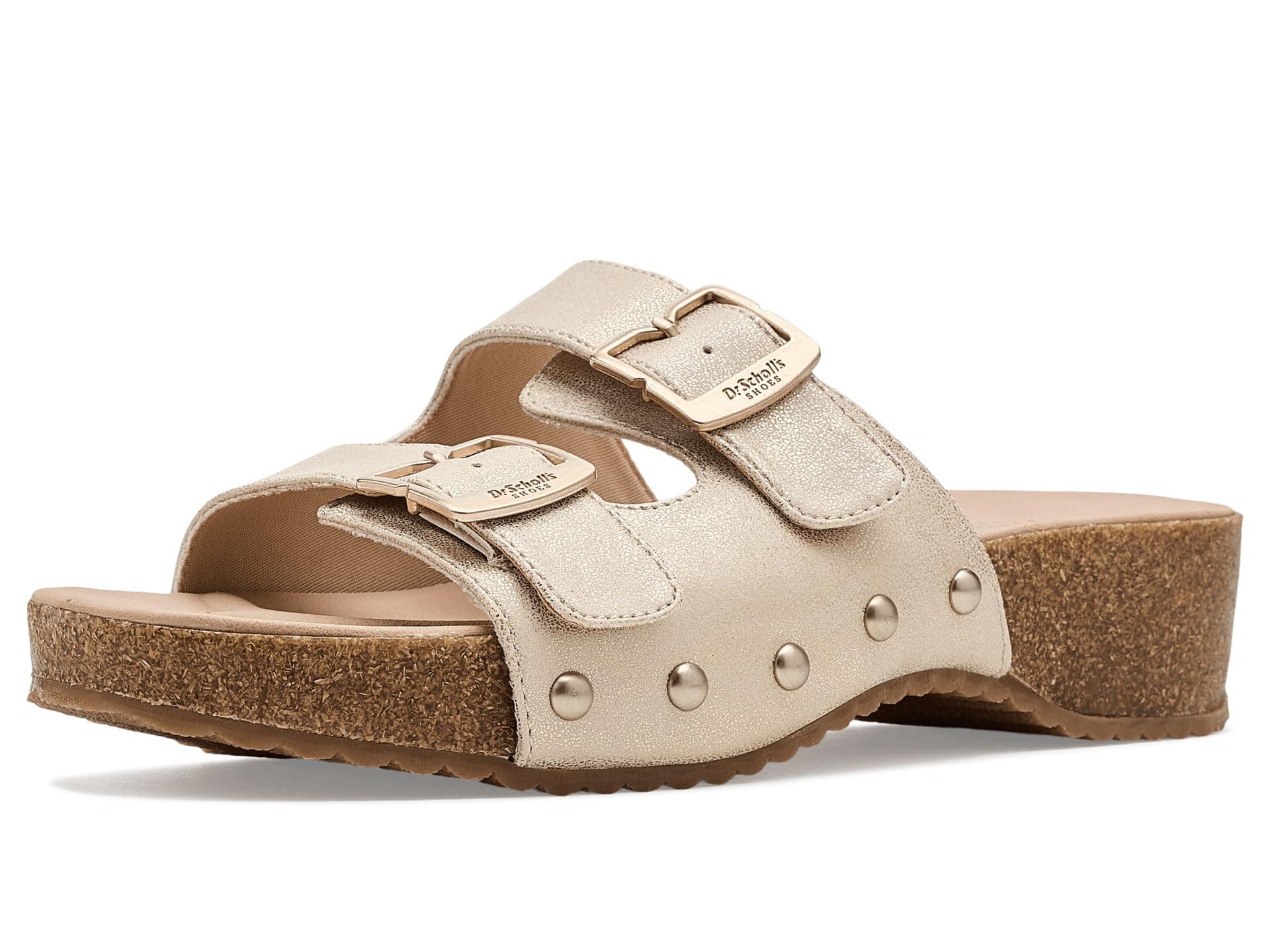 Dr. Scholl's Original Win Flex Slide Sandals — cor Dourado
