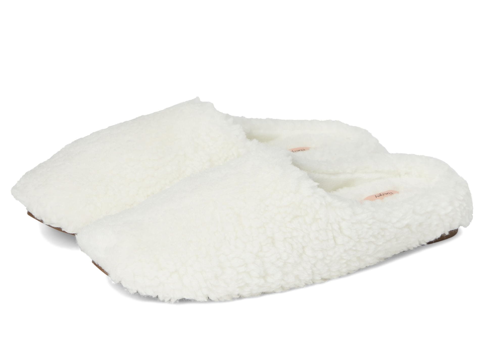 Eberjey Sherpa Slippers — cor Off-white
