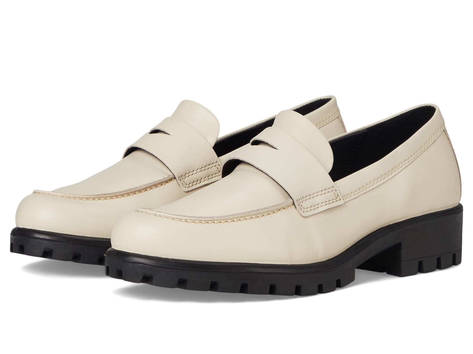 ECCO Modtray Penny Loafers — cor Off-white