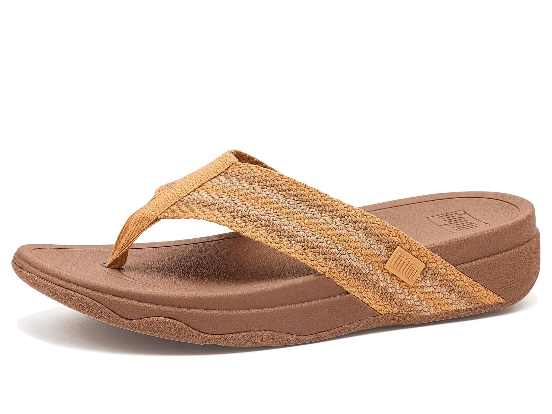FitFlop Surfa Stripe-Webbing Toe-Post Sandals — vista principal