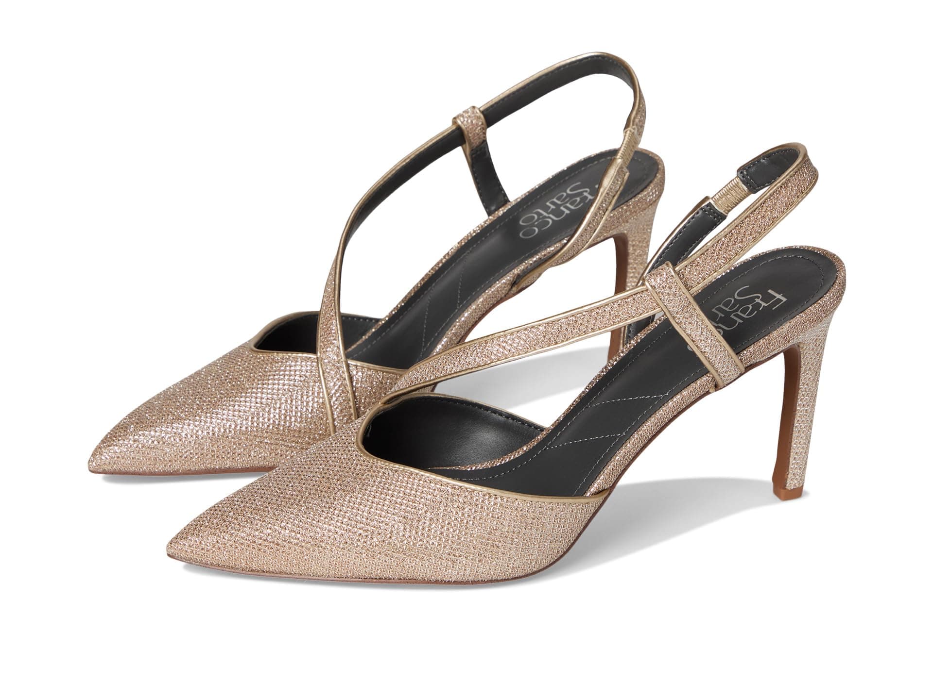 Franco Sarto Peyton Strappy Sandals — cor Prata