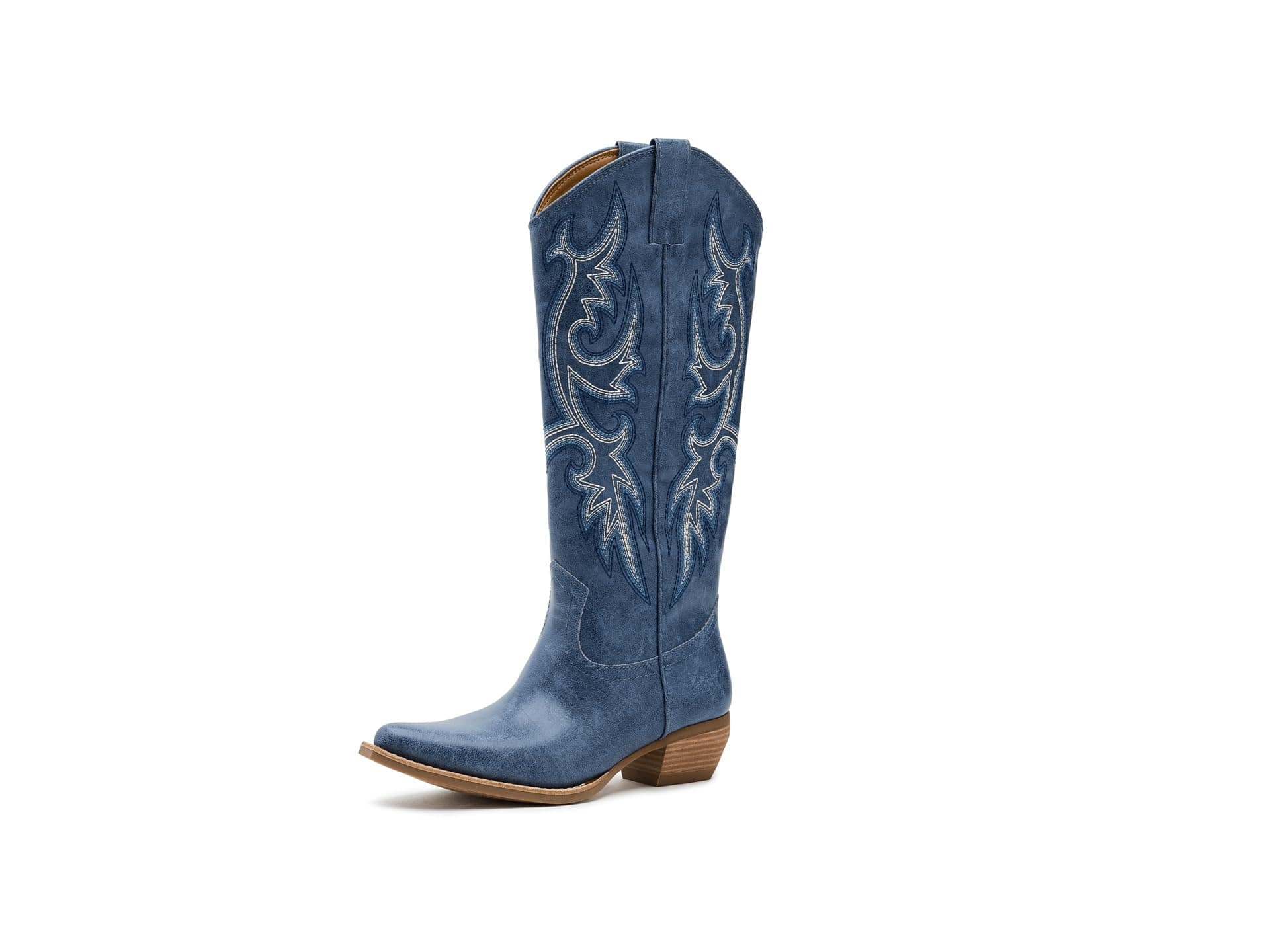 FRYE AND CO. Irlene Tall Deco Stitch — cor Azul