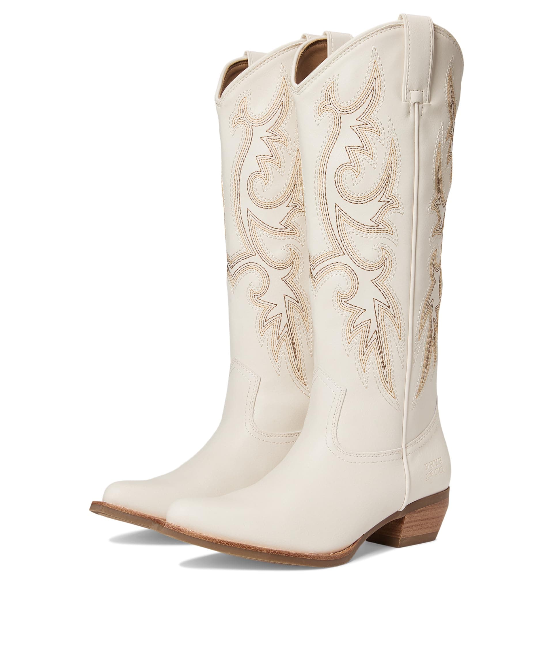 FRYE AND CO. Irlene Tall Deco Stitch — cor Branco