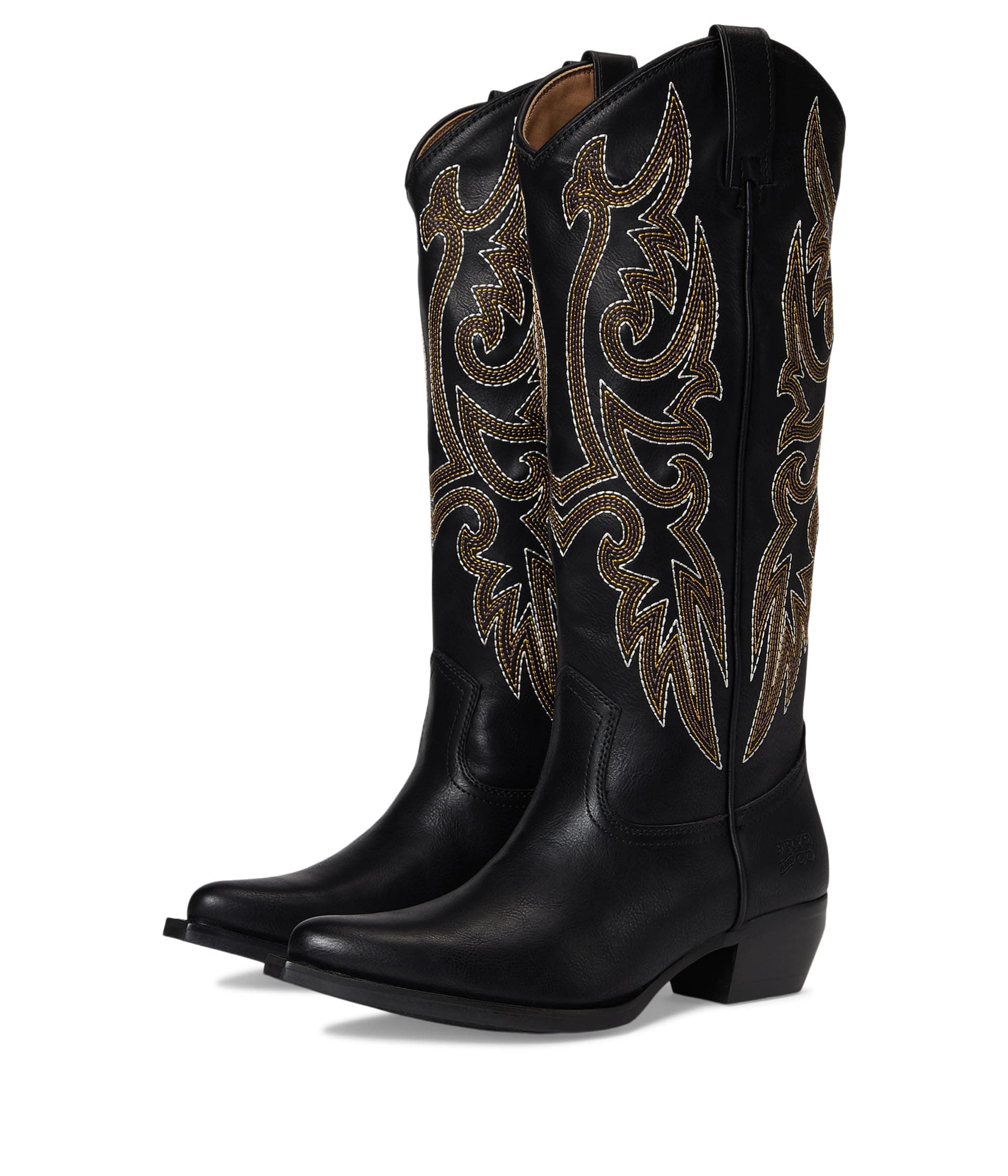FRYE AND CO. Irlene Tall Deco Stitch — cor Preto