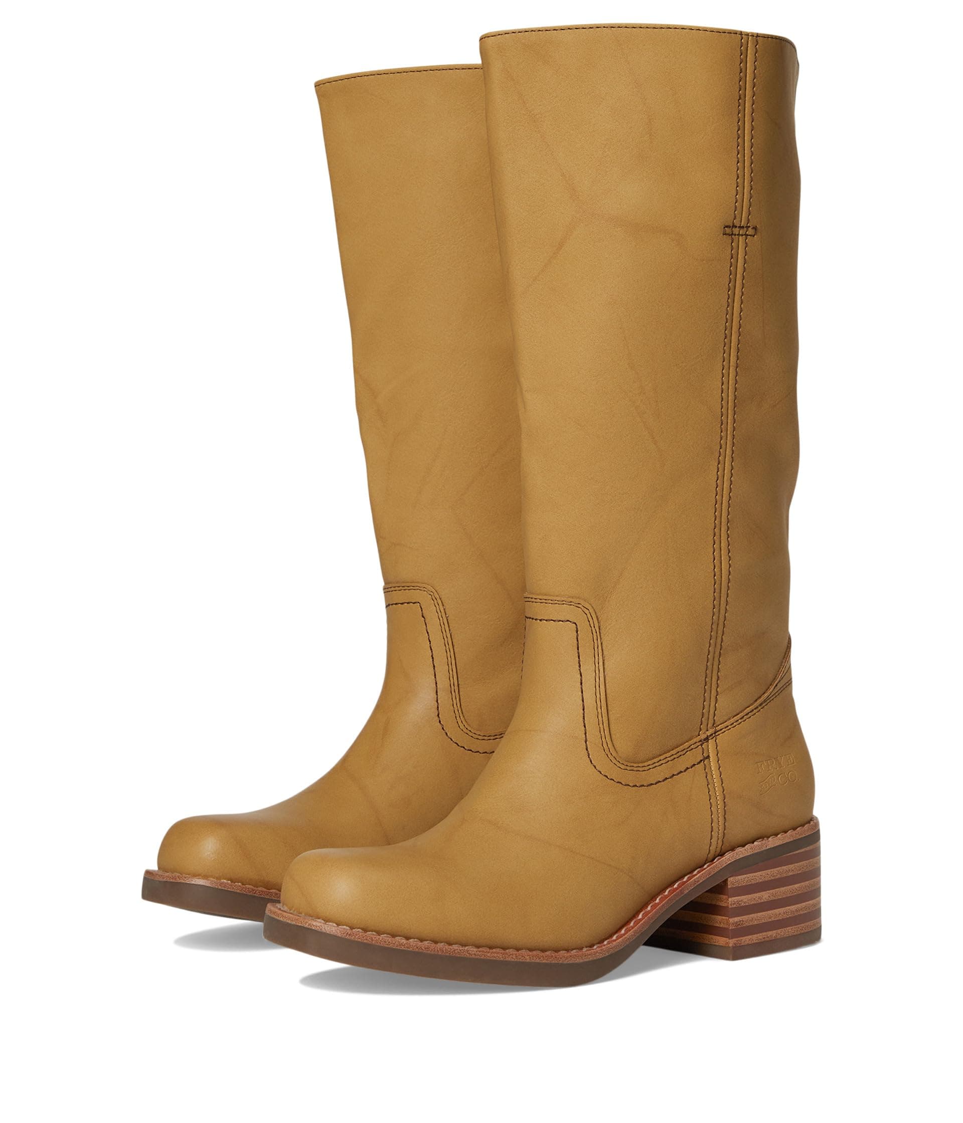FRYE AND CO. Miranda 14 Wide Calf — cor Caramelo