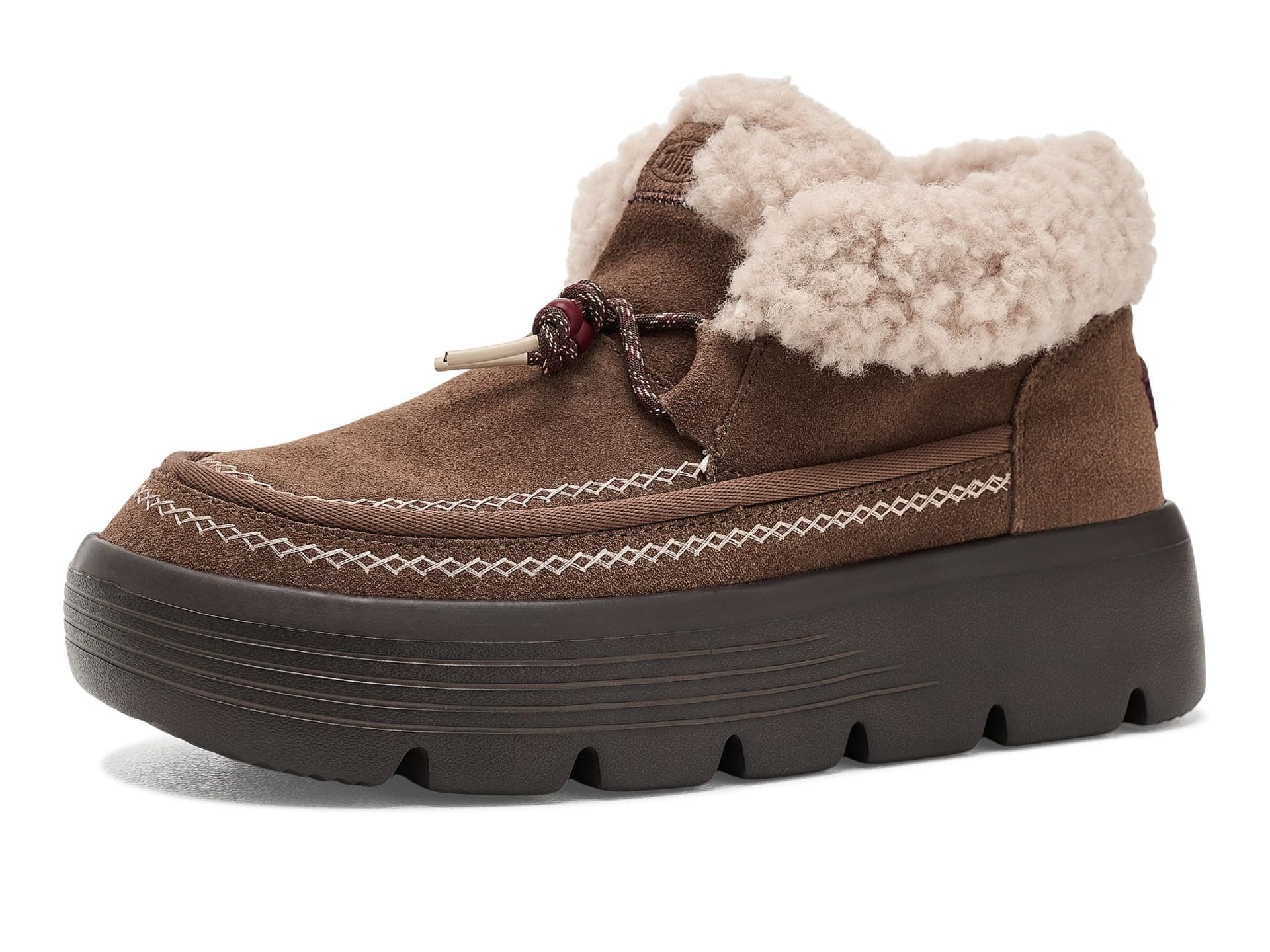 Hey Dude Austin Edge Lounge Suede — cor Caramelo