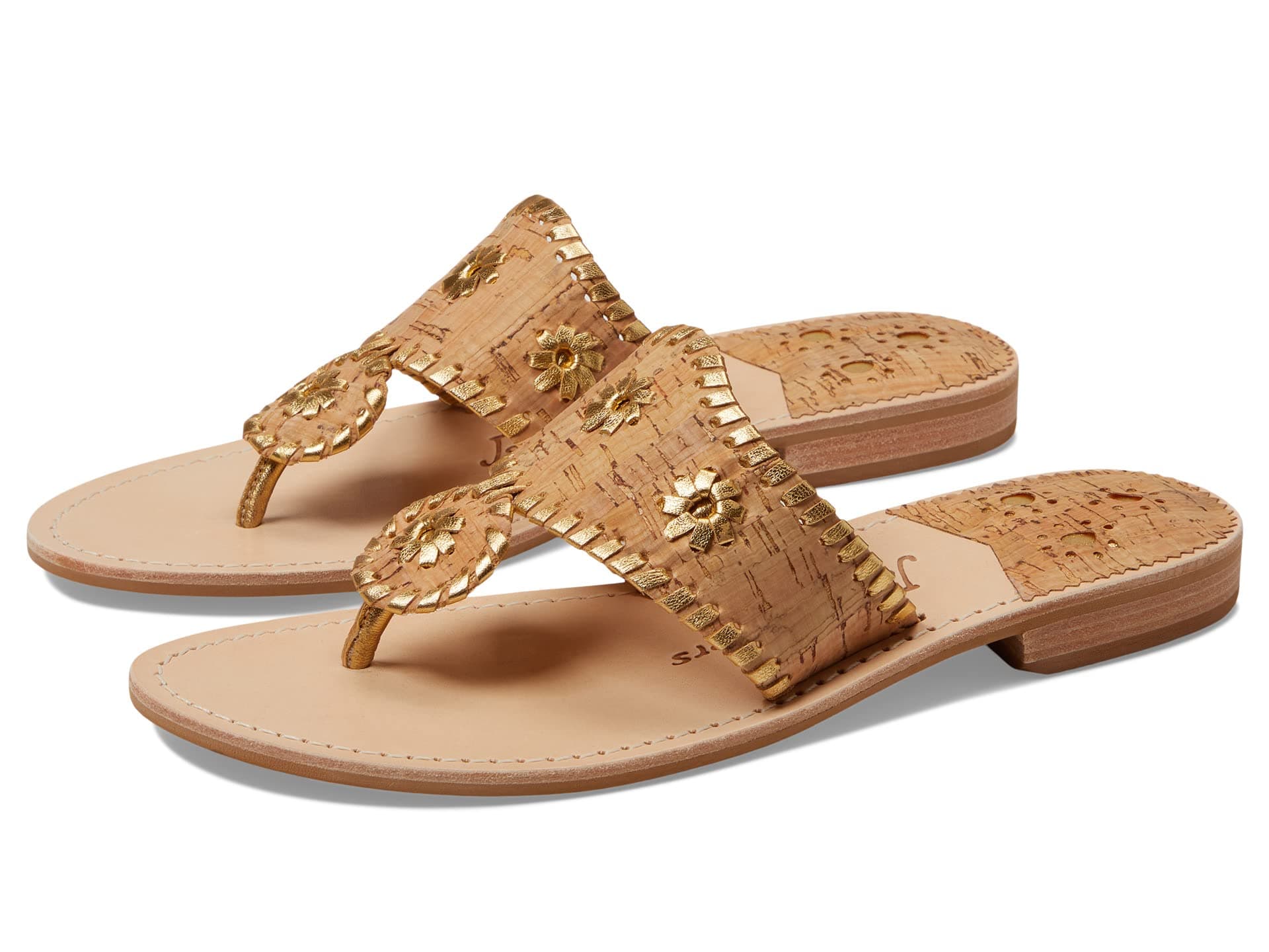 Jack Rogers Jacks Flat Sandal — cor Off-white