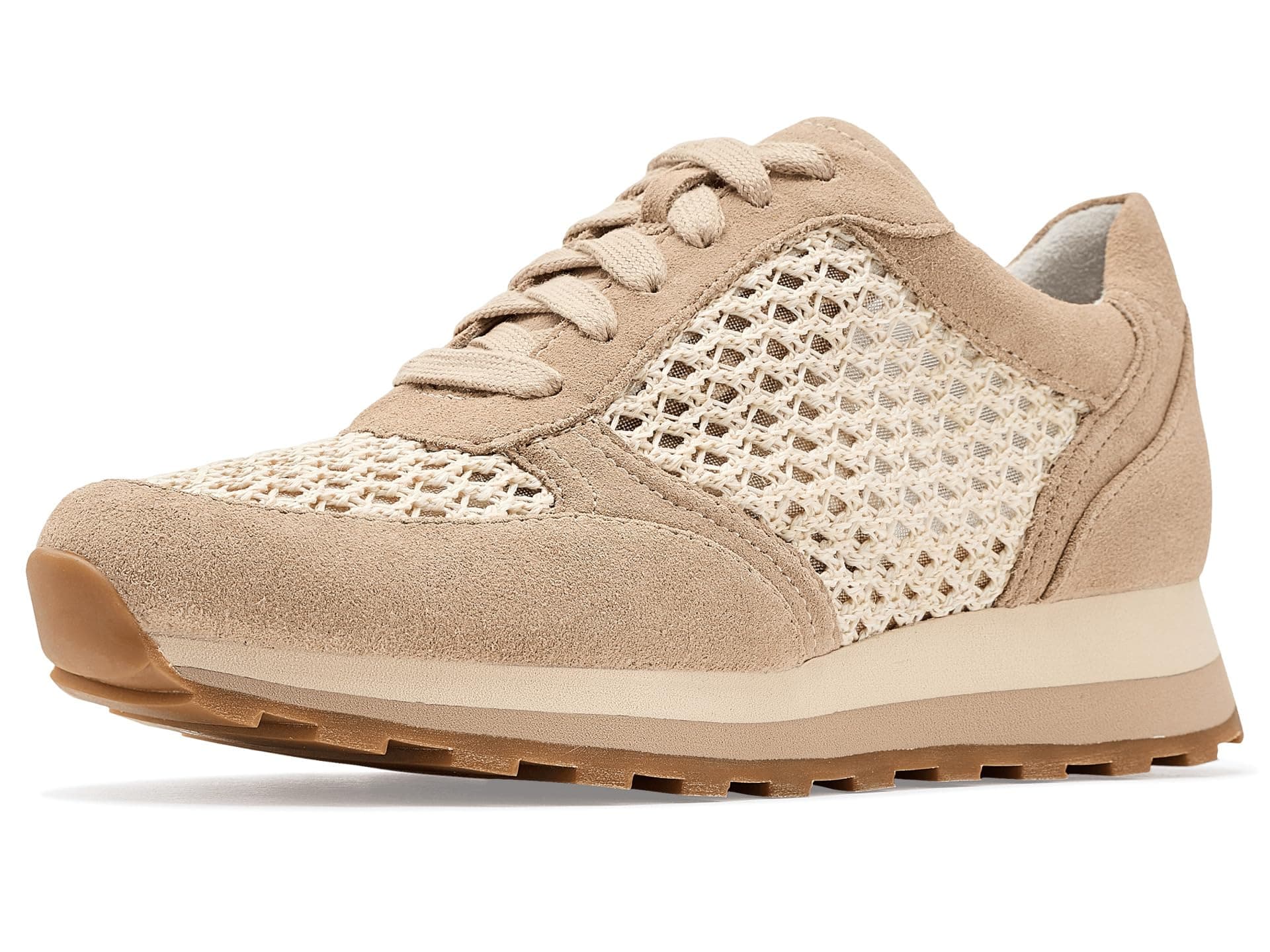 Johnston & Murphy Piper Crochet Lace-Up — cor Bege