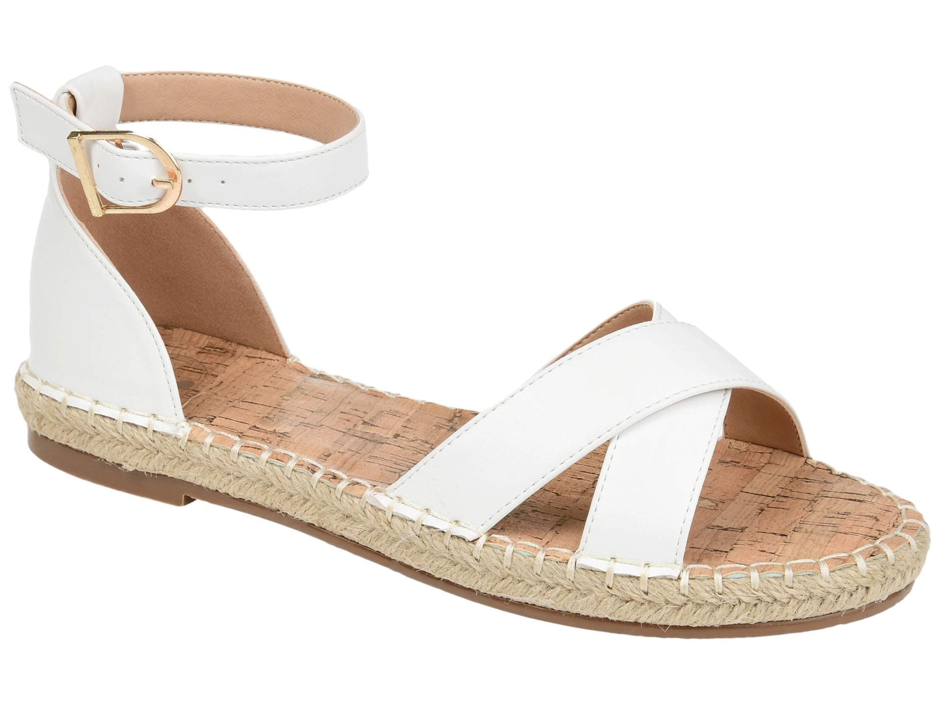 Journee Collection Lyddia Sandals — cor Branco