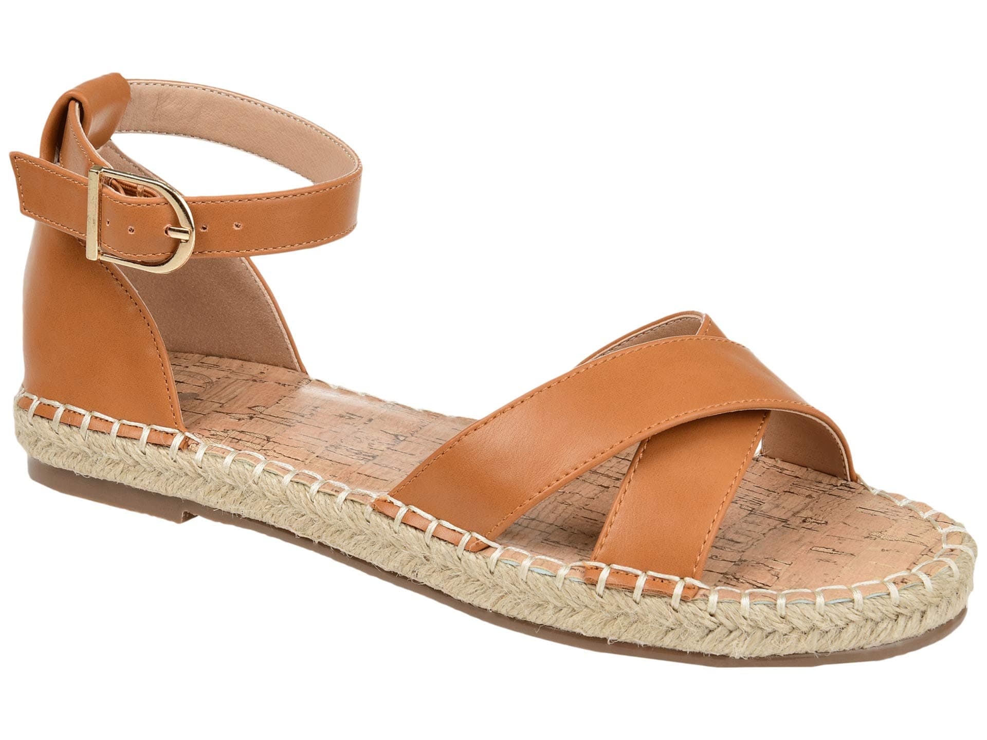 Journee Collection Lyddia Sandals — cor Caramelo