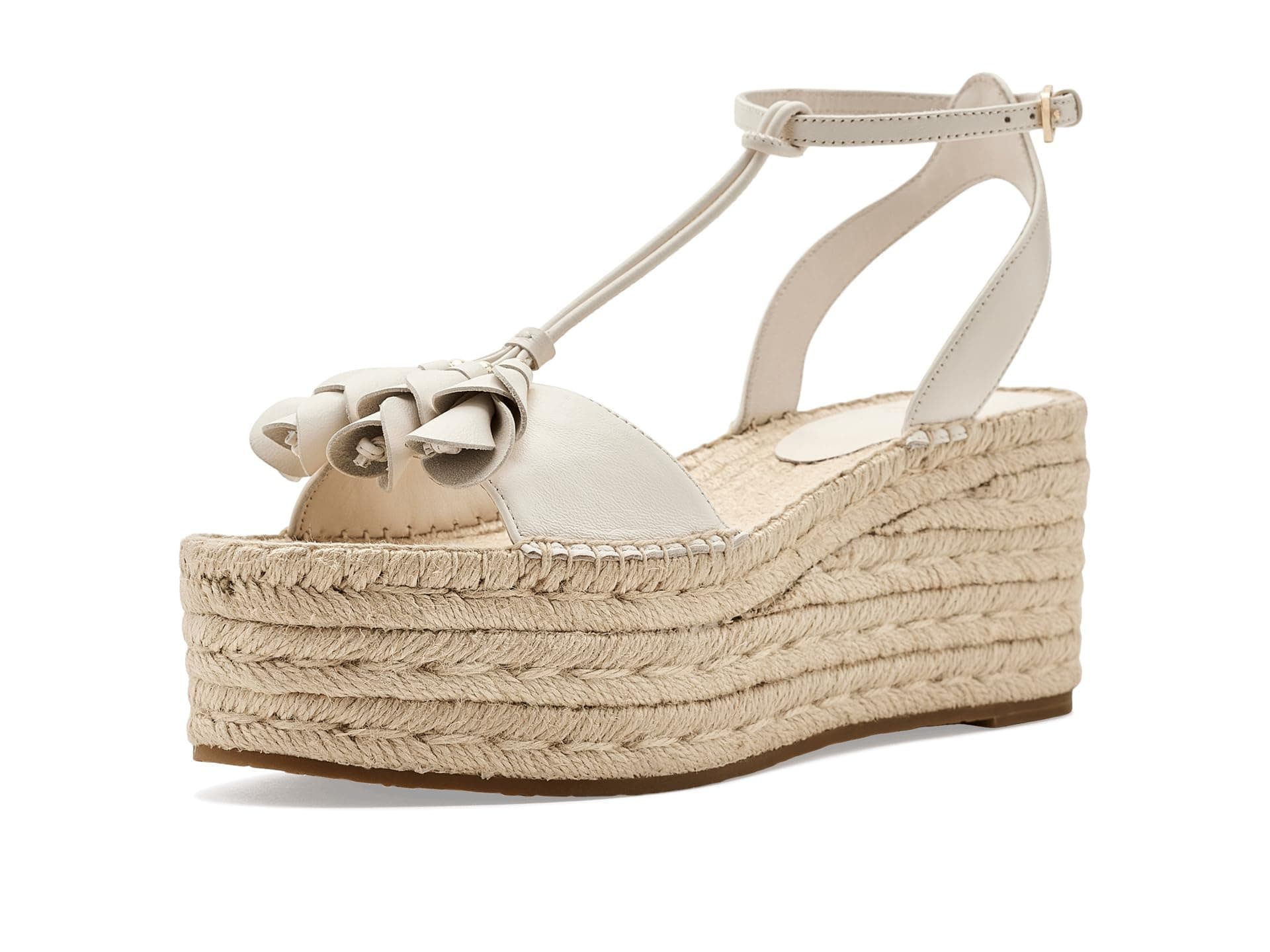 Kate Spade New York Lily Espadrille Wedge Sandals — cor Off-white