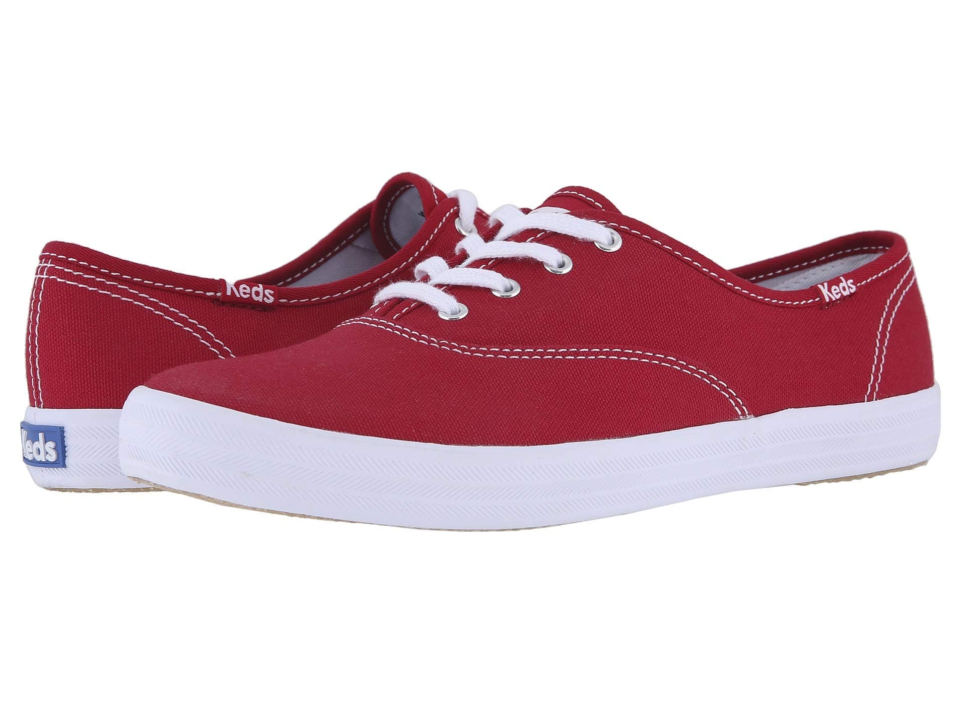 Keds Champion Canvas Lace-Up — cor Vermelho