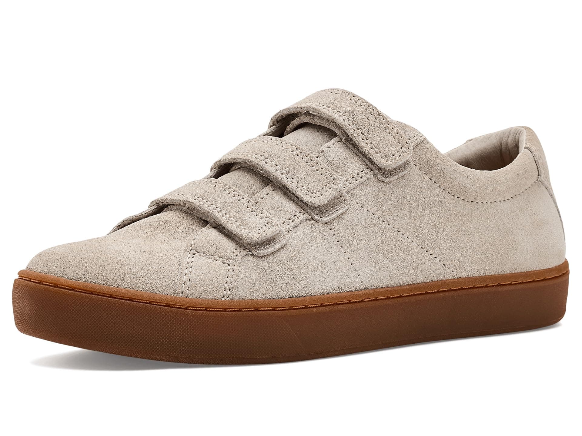 L.L.Bean Eco Bay Leather Triple Velcro Sneakers — cor Nude