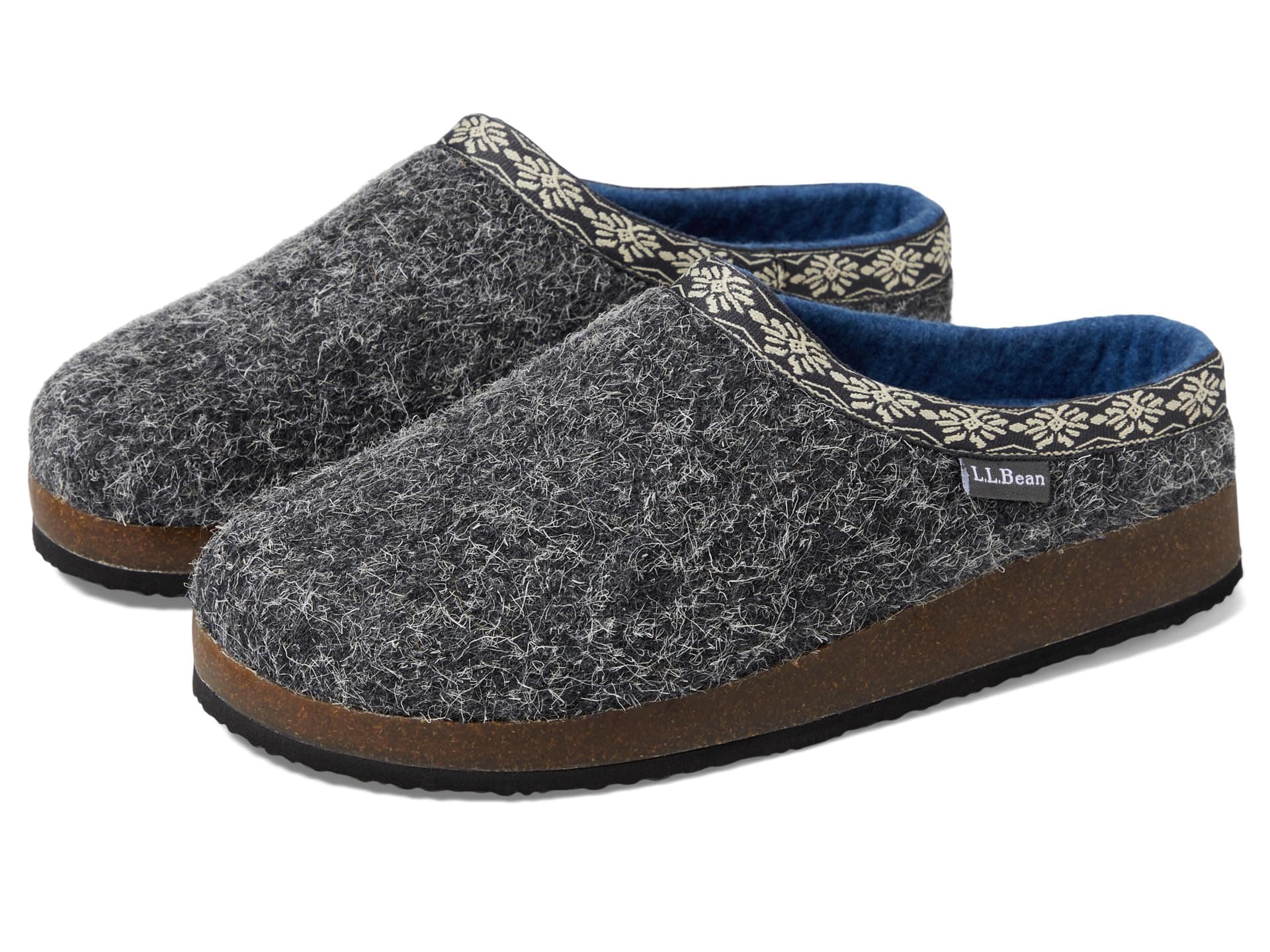 L.L.Bean Wool Slipper Clog — cor Cinza