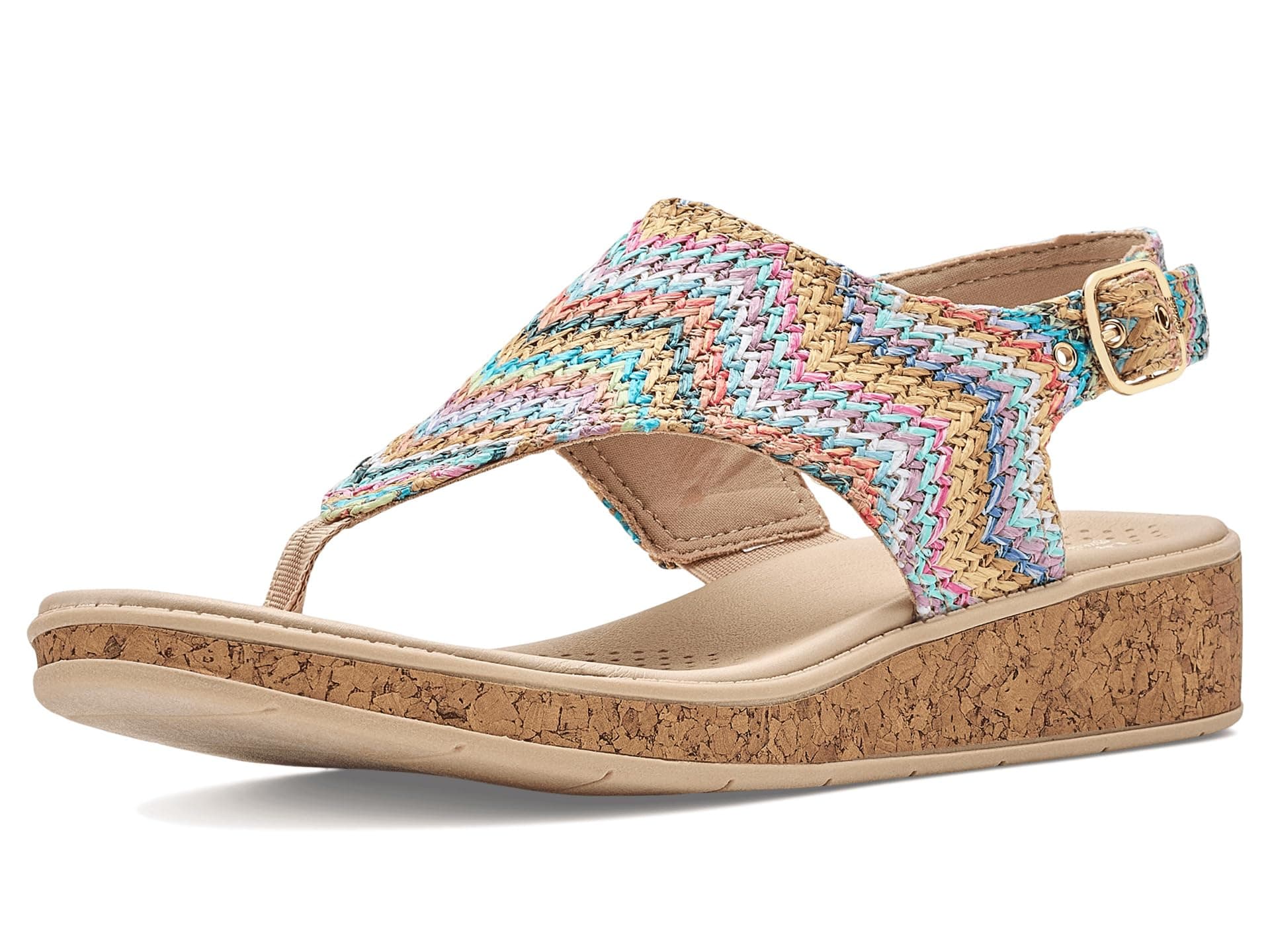LifeStride Beachy Thong Sandals — cor Bege