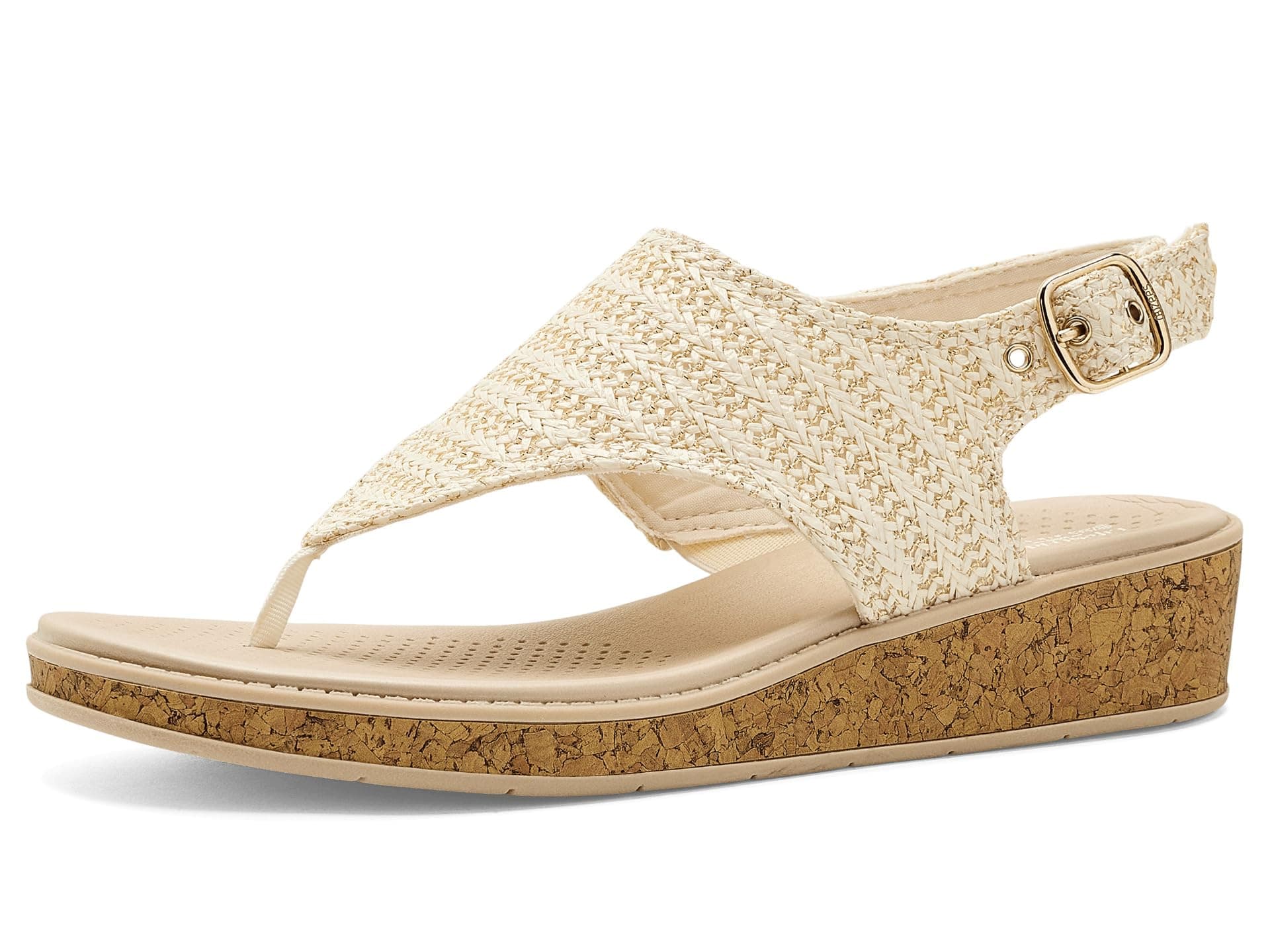 LifeStride Beachy Thong Sandals — cor Branco