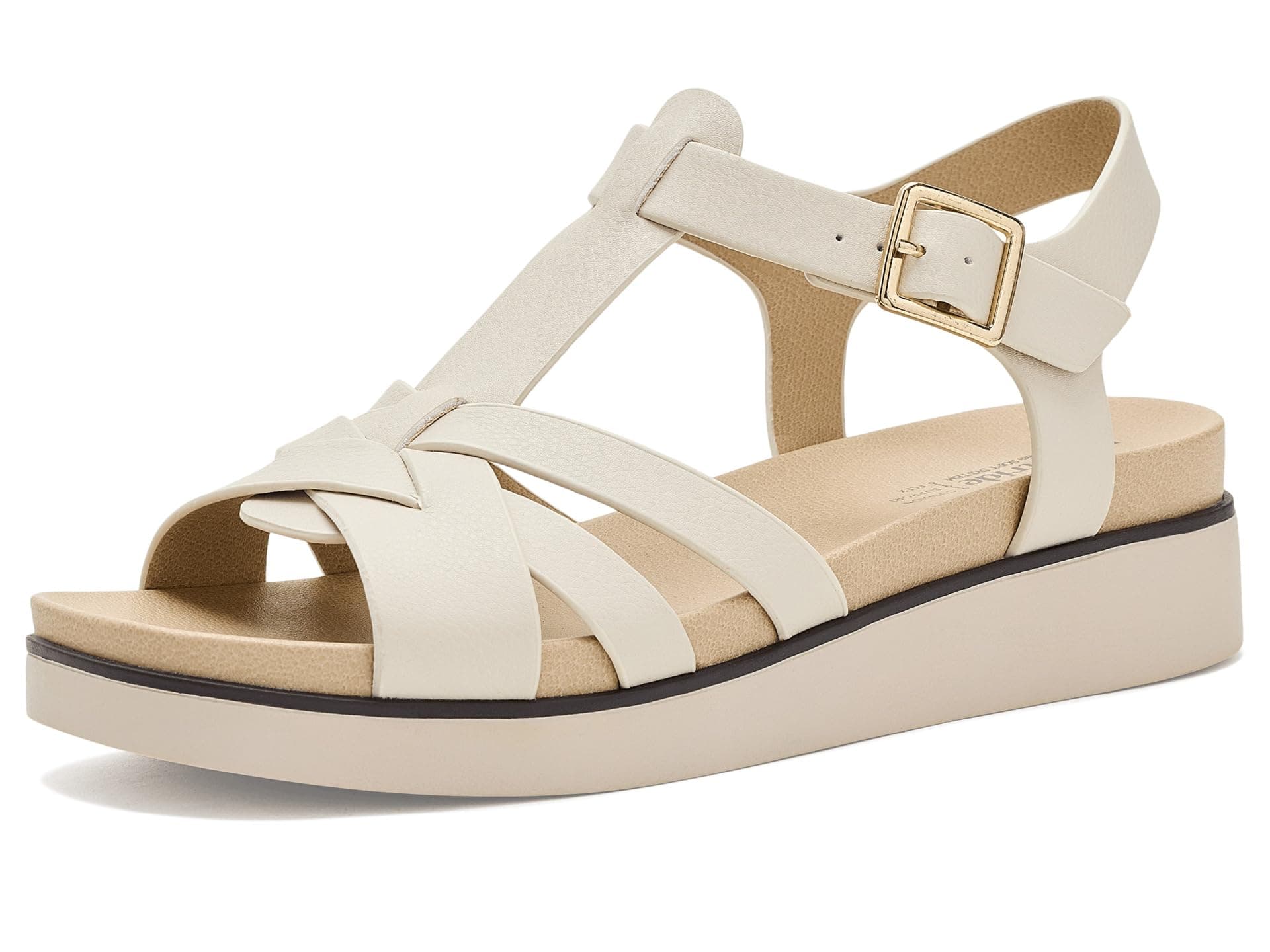 LifeStride Grandiose Strappy Sandals — cor Off-white