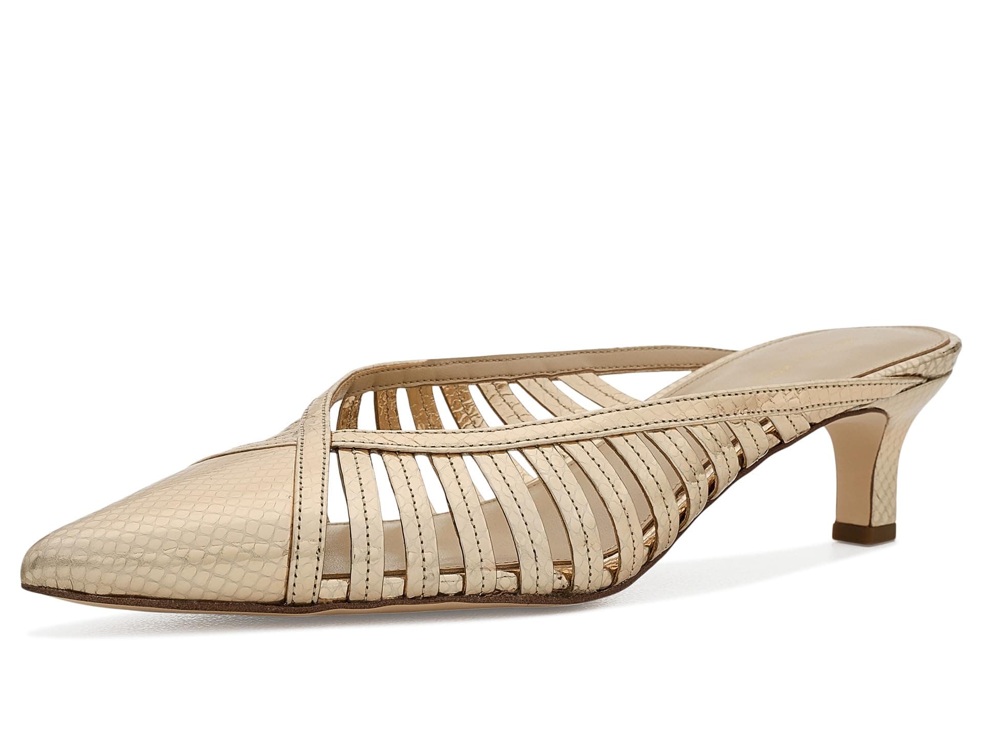 MICHAEL Michael Kors Adriana Kitten Mule Pumps — cor Dourado