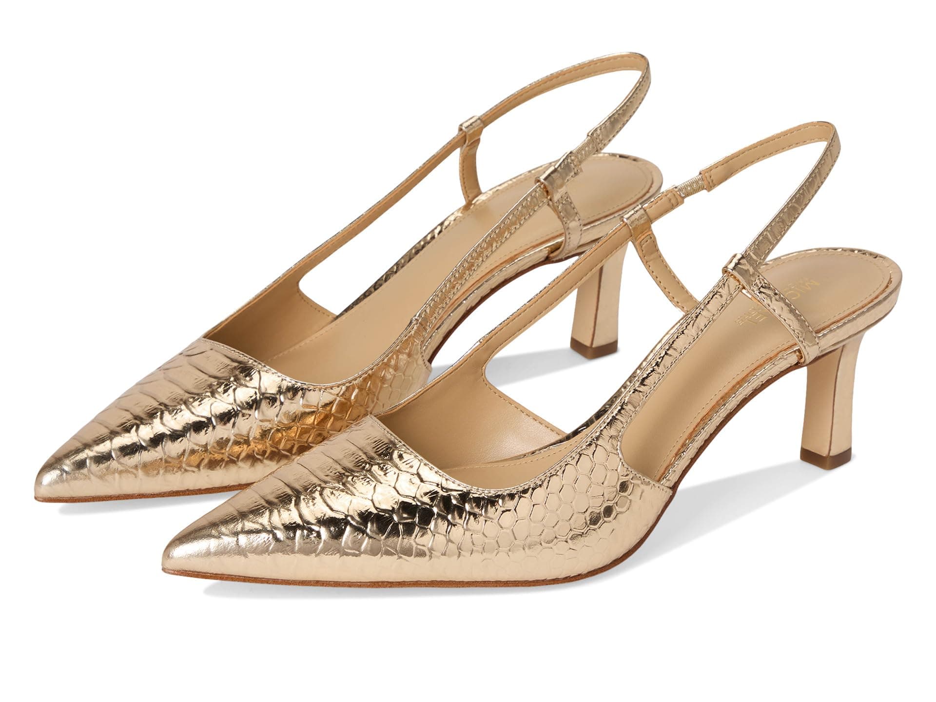 MICHAEL Michael Kors Alora Mid Sling — cor Dourado