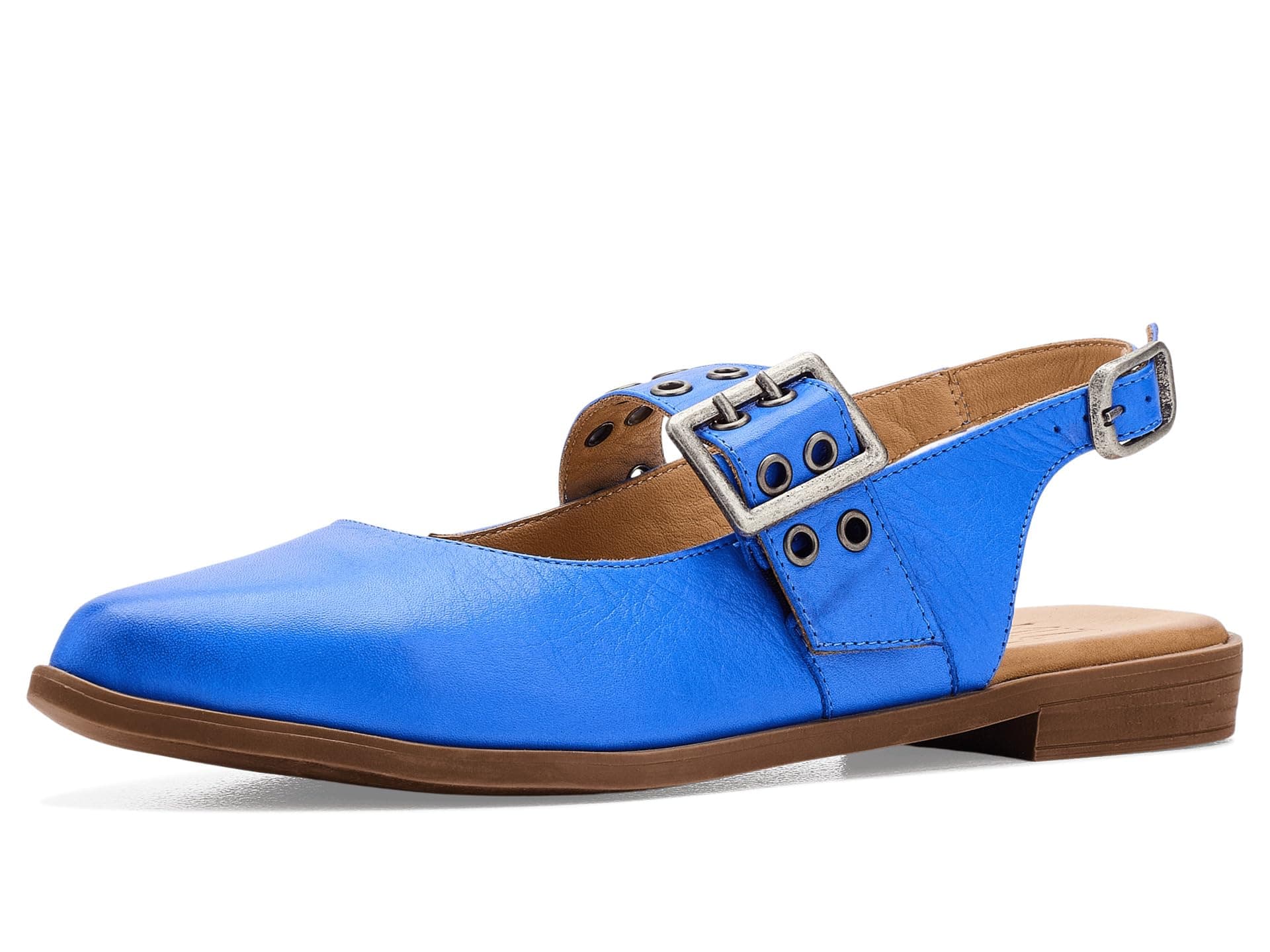 Miz Mooz Freya Sling Back Flats — cor Azul