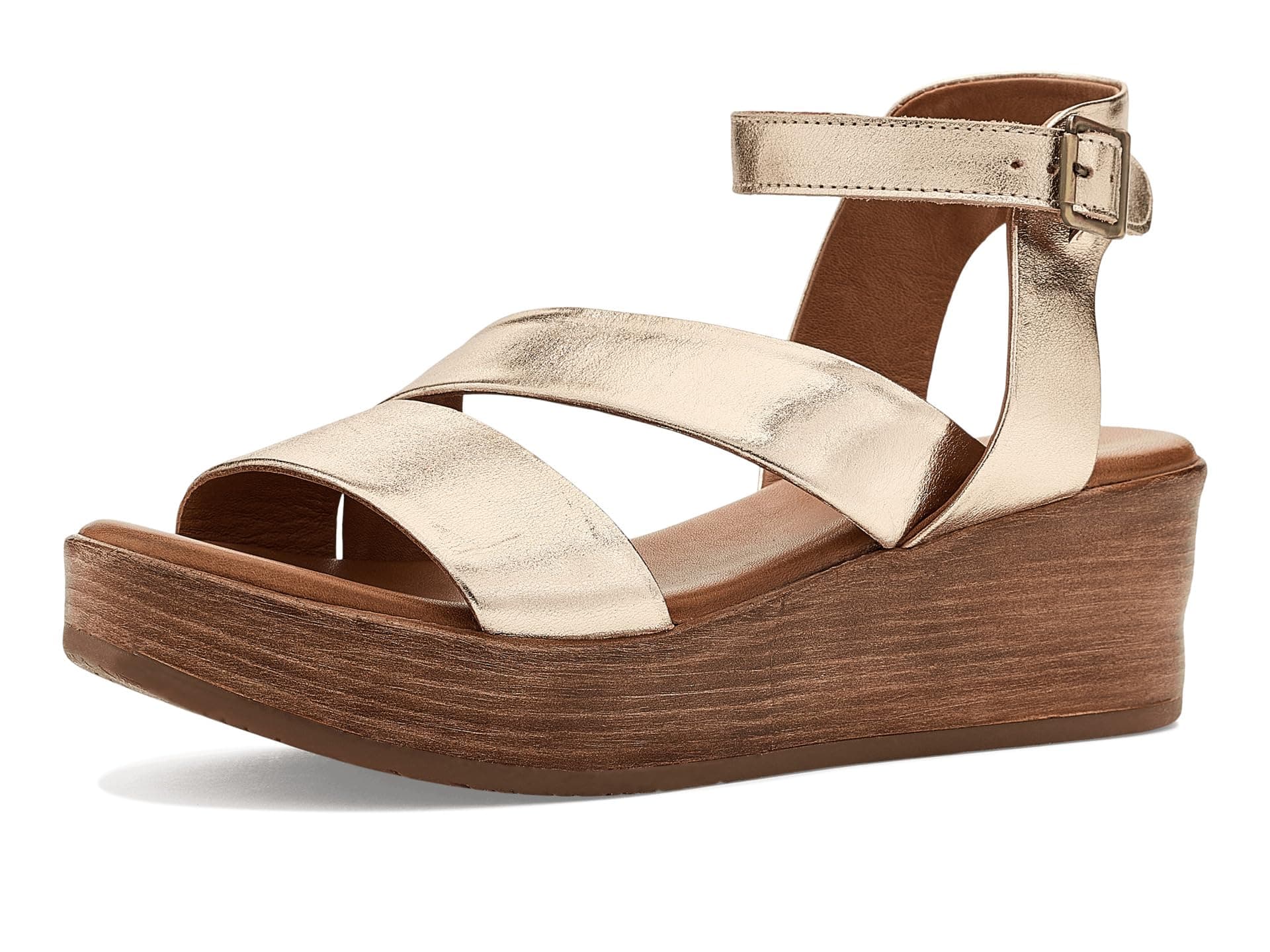 Miz Mooz Wynter Wedge Sandals — cor Dourado