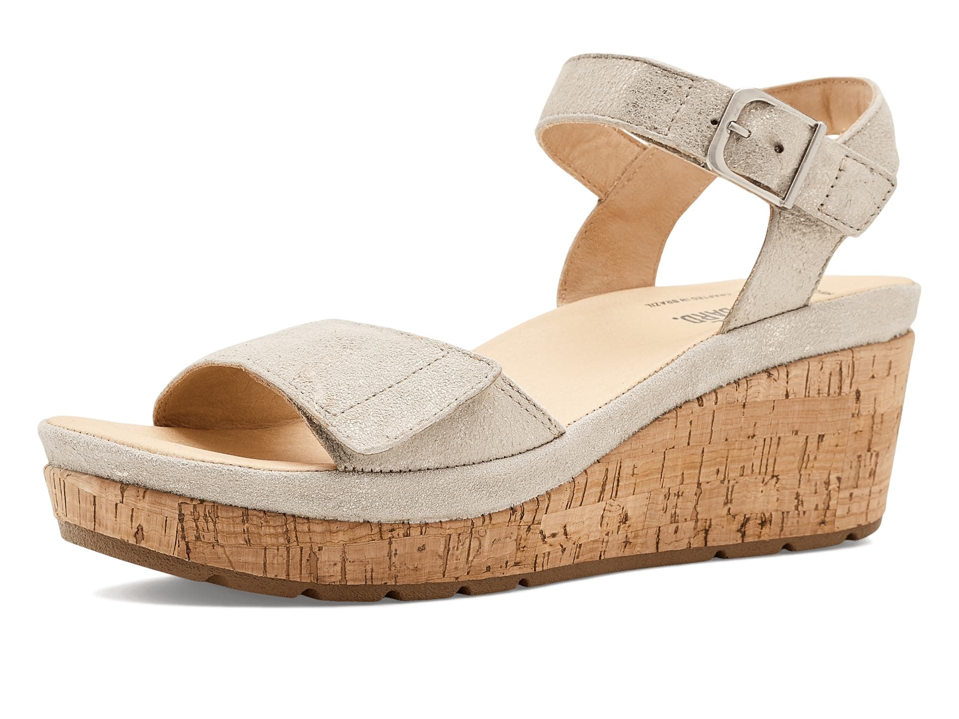 Samuel Hubbard Portola Two-Strap Wedge — cor Caramelo