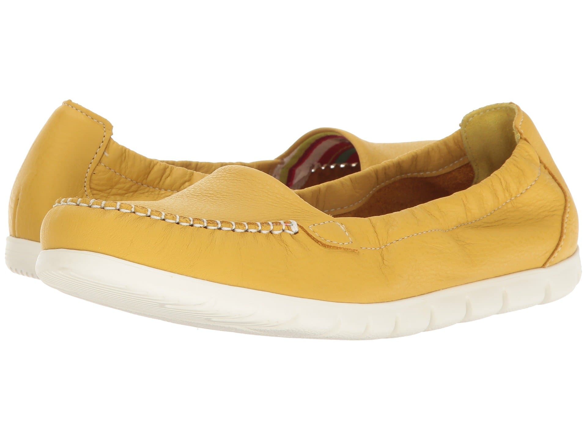 SAS Sunny Elasticized Comfort Loafers — cor Amarelo