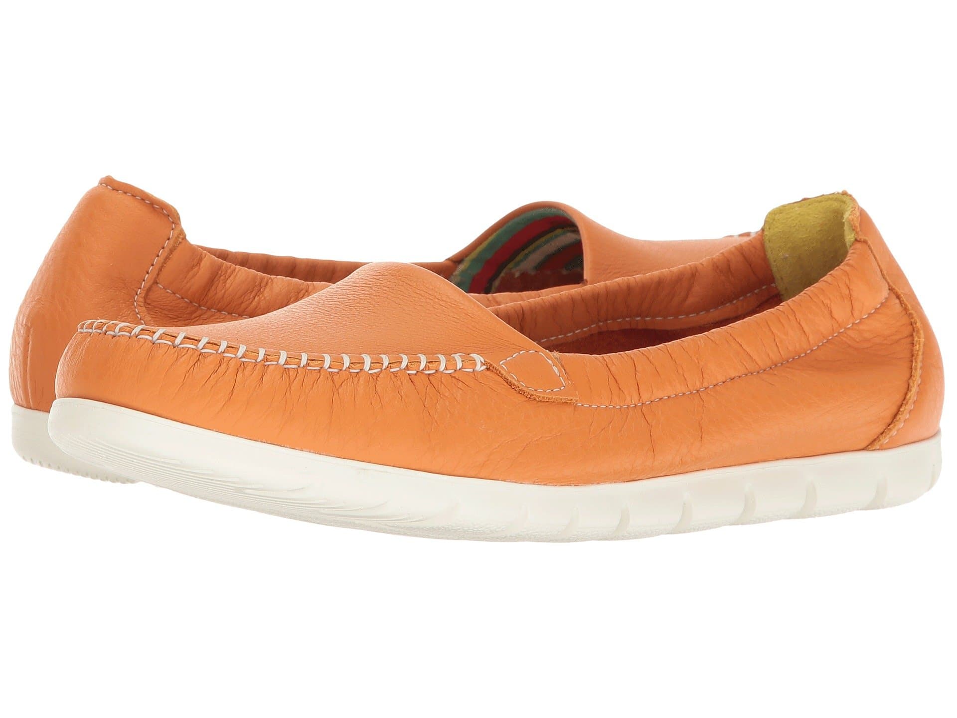 SAS Sunny Elasticized Comfort Loafers — cor Laranja