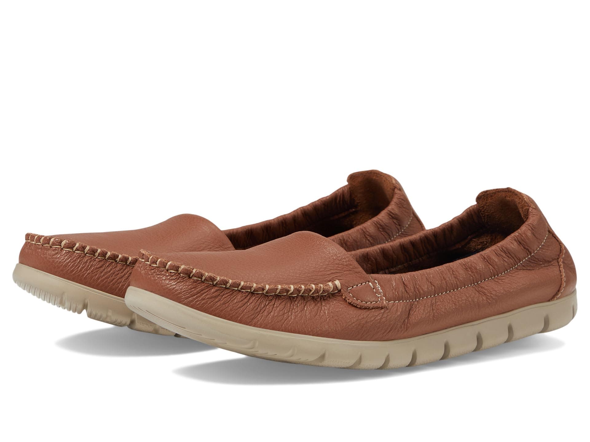 SAS Sunny Elasticized Comfort Loafers — cor Marrom