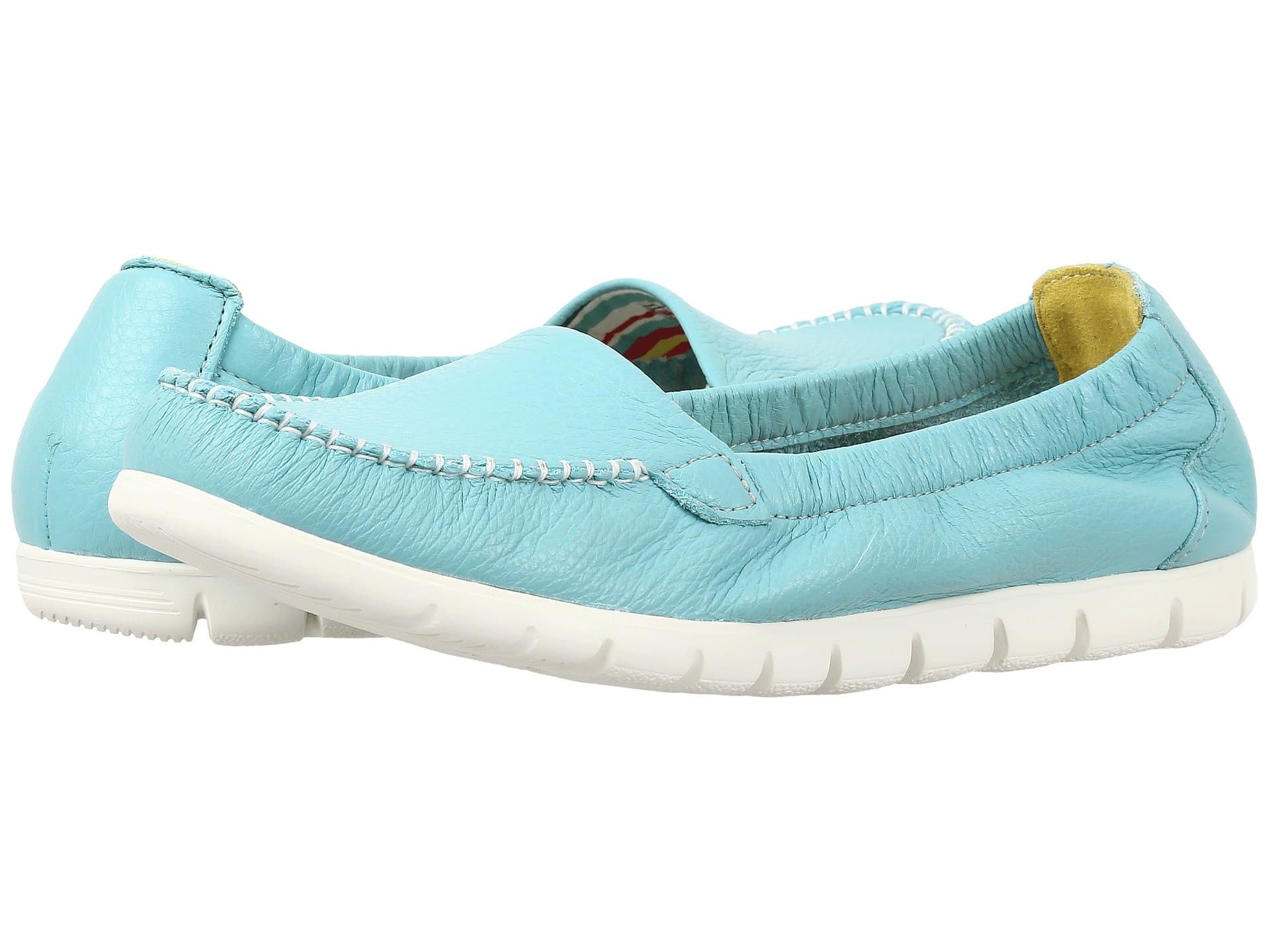 SAS Sunny Elasticized Comfort Loafers — cor Turquesa