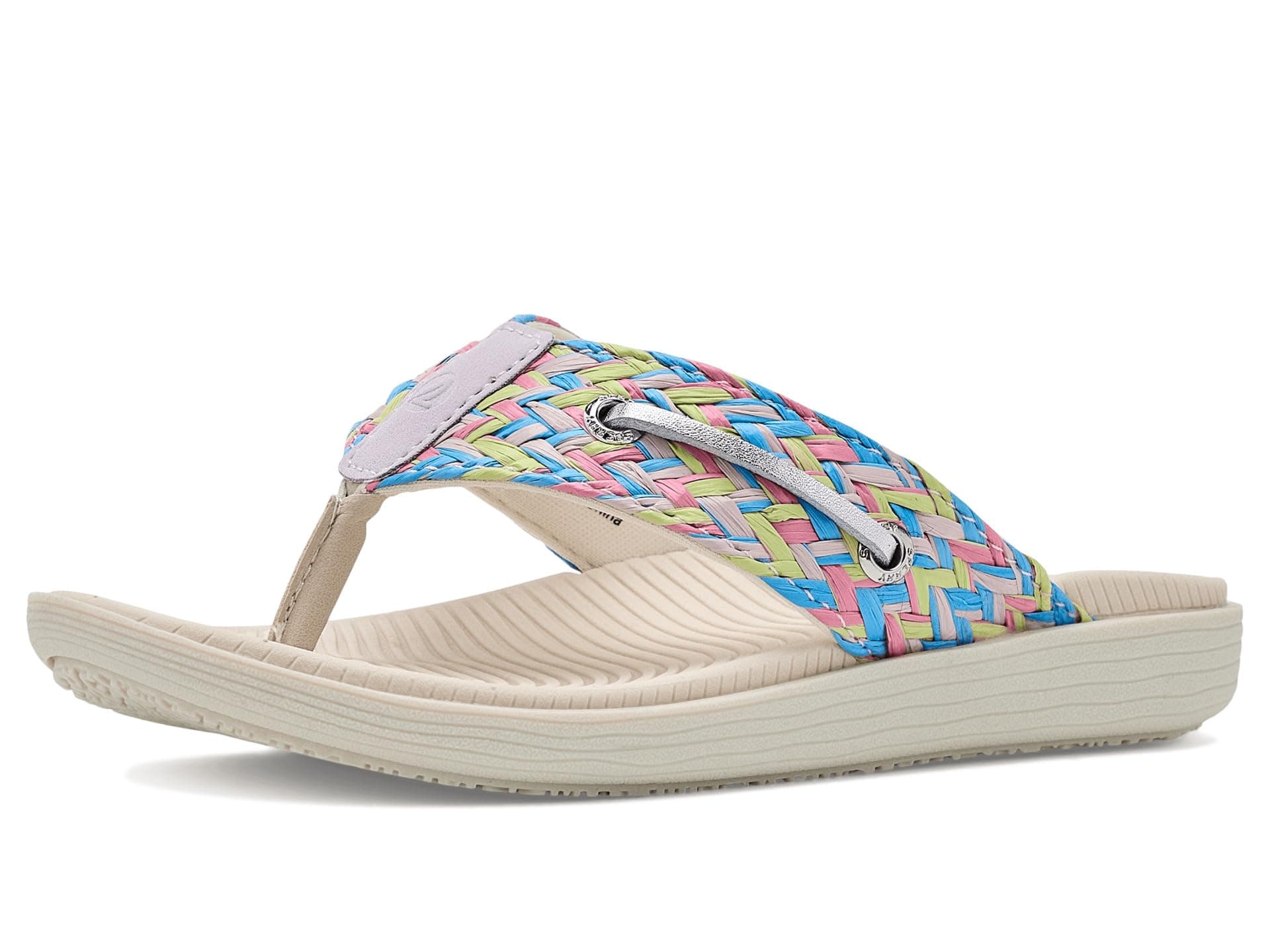 Sperry Kids Parrotfish Flip Flop Sandals (Little Kid/Big Kid) — cor Cinza