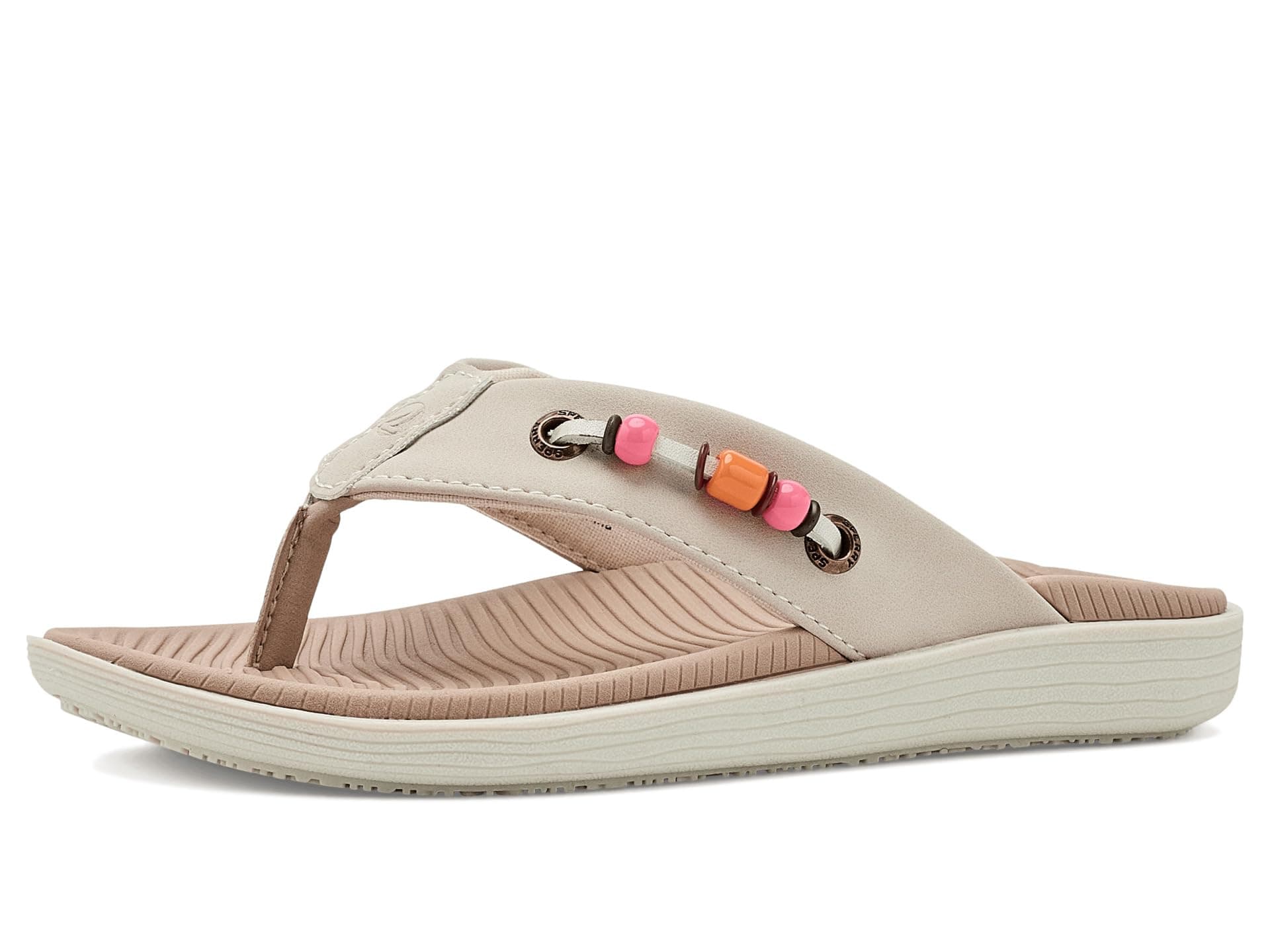Sperry Kids Parrotfish Flip Flop Sandals (Little Kid/Big Kid) — cor Nude