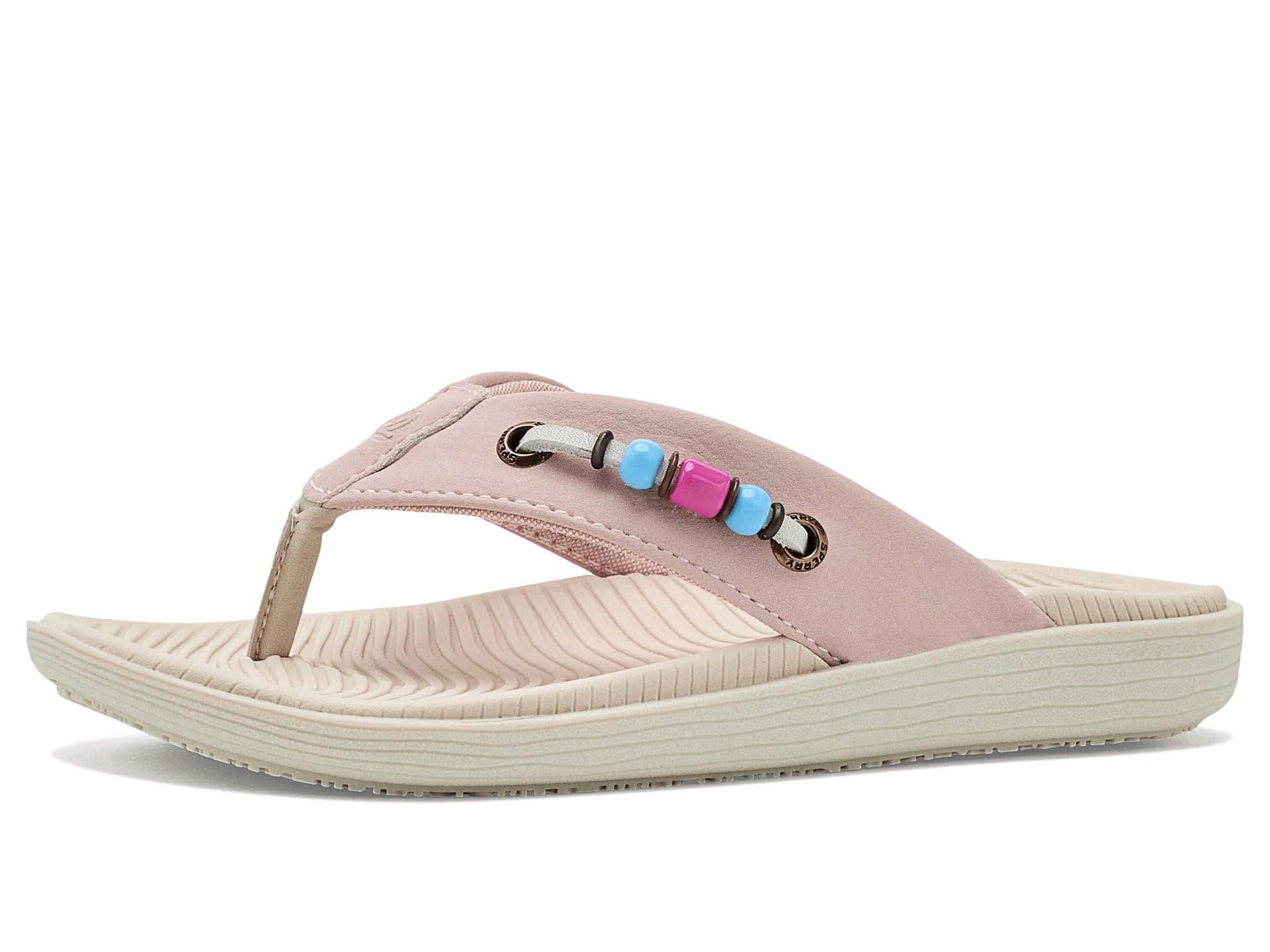Sperry Kids Parrotfish Flip Flop Sandals (Little Kid/Big Kid) — cor Rosa