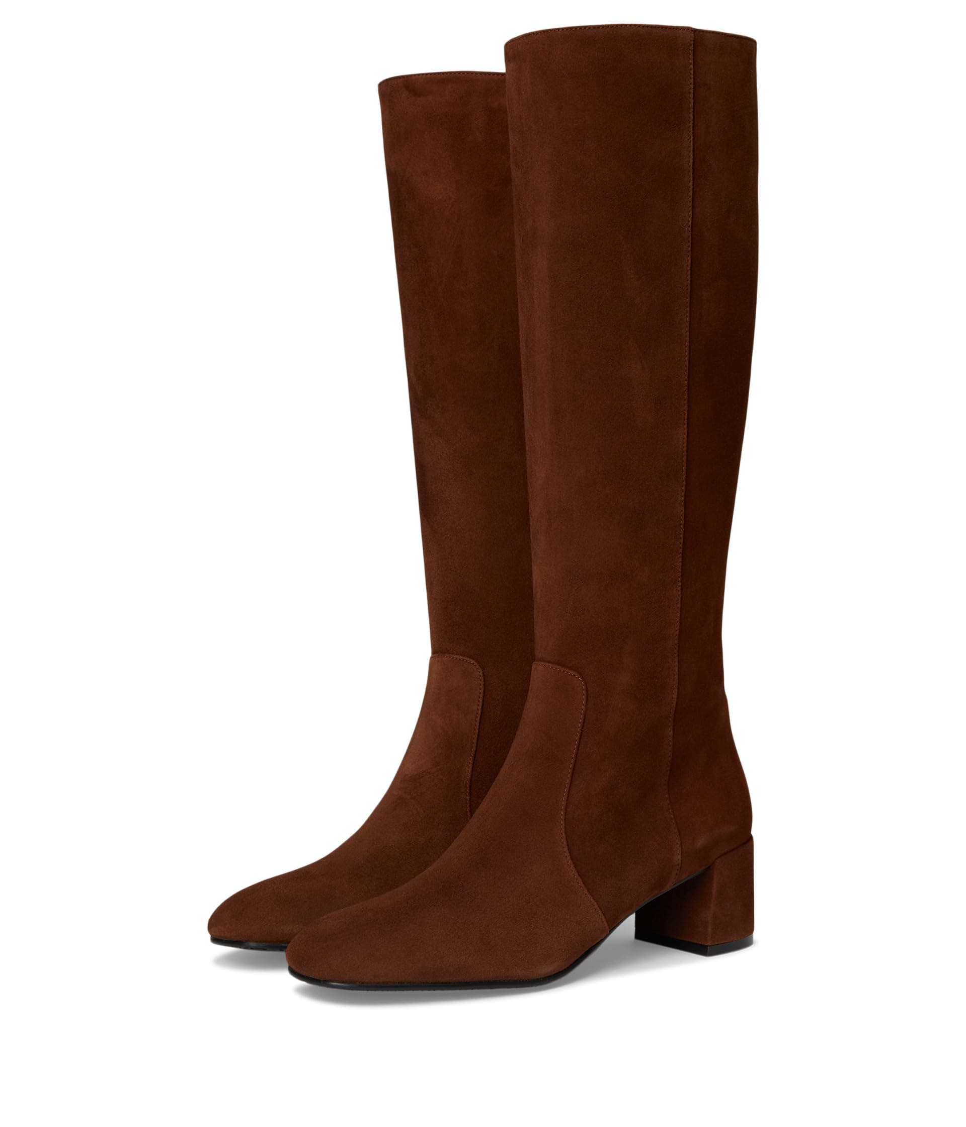 Stuart Weitzman Maeve Zip Boots — cor Marrom