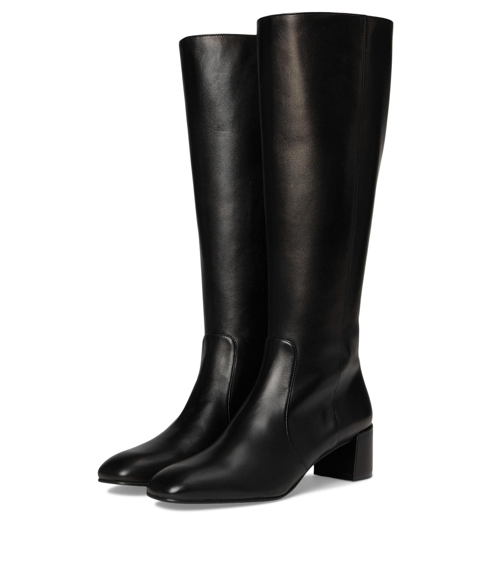 Stuart Weitzman Maeve Zip Boots — cor Preto