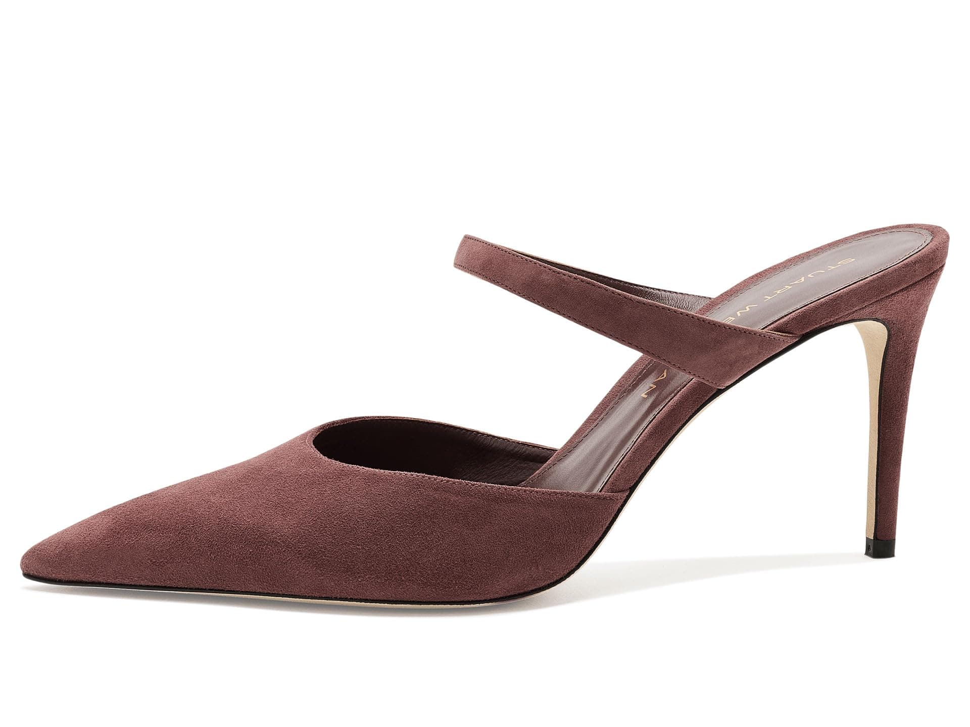 Stuart Weitzman Stuart Power Mule 85 — cor Marrom