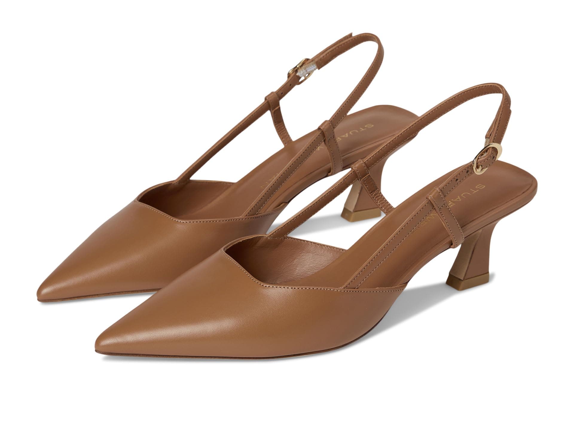 Stuart Weitzman Vinnie 50 Slingback — cor Marrom