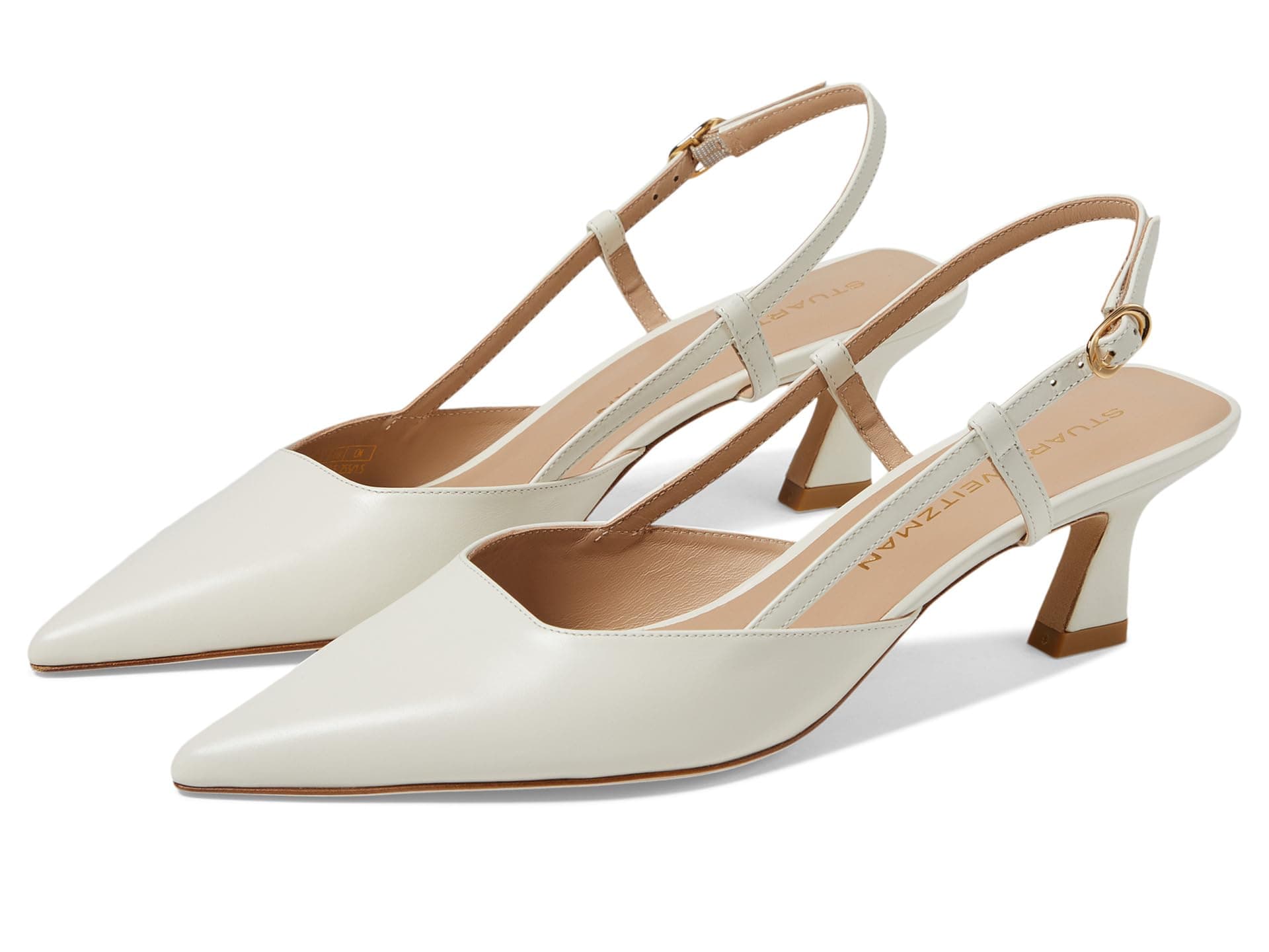 Stuart Weitzman Vinnie 50 Slingback — cor Off-white