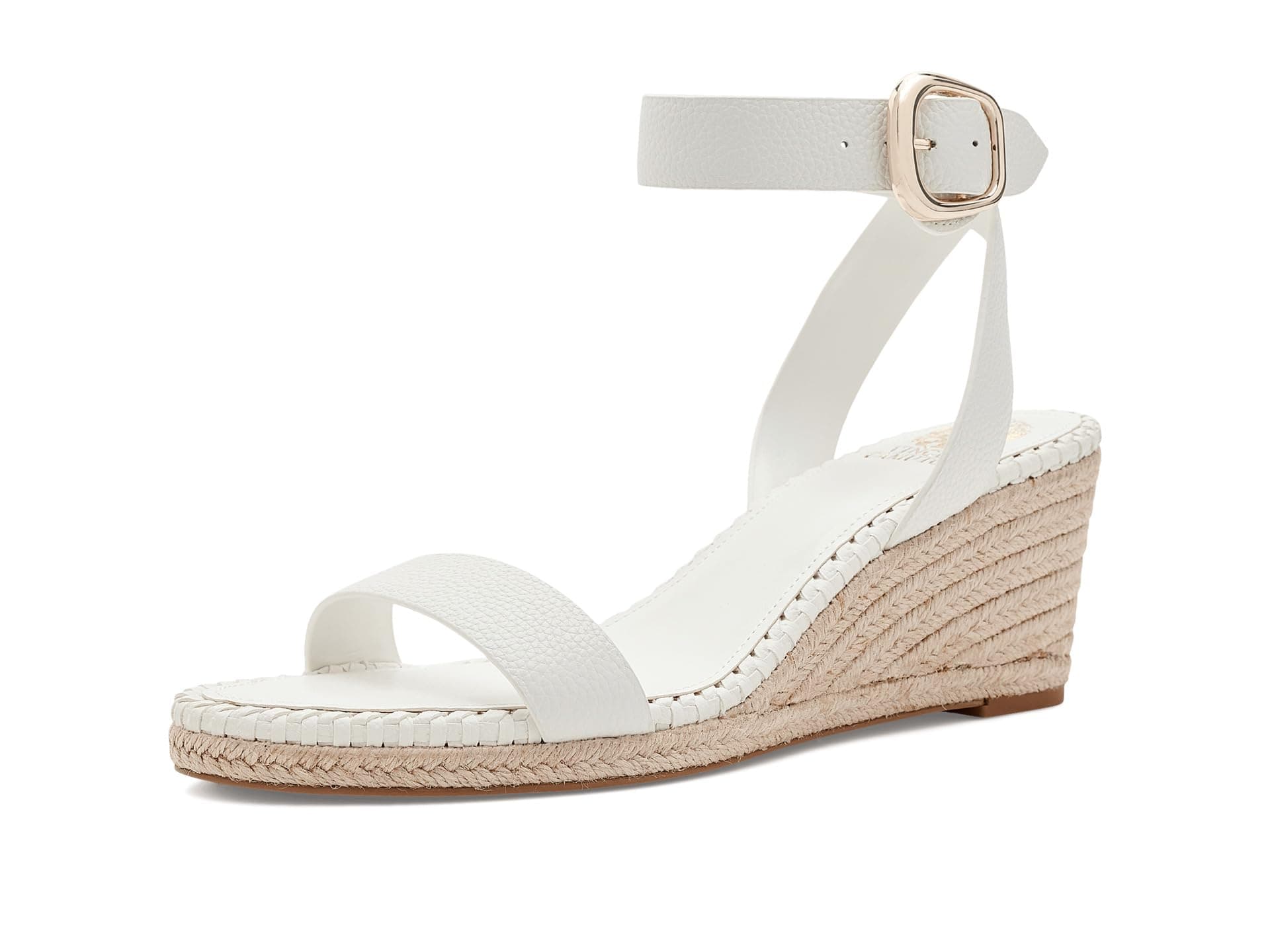 Vince Camuto Fainel Ankle Strap Espadrille Wedge Sandals — cor Off-white