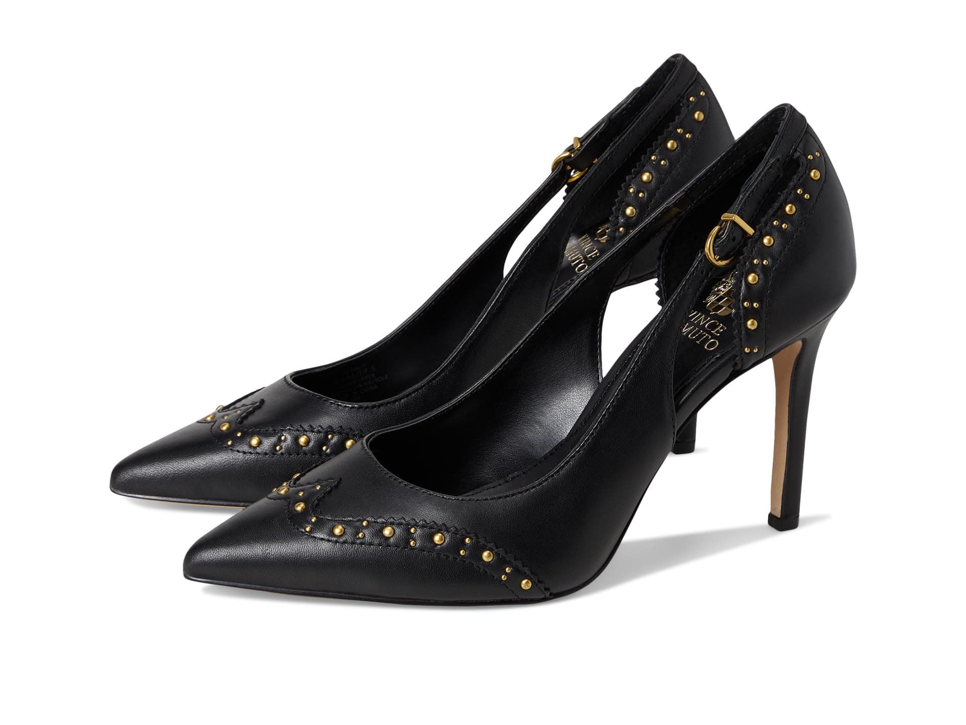 Vince Camuto Hally Studded Cut-out Pump — cor Preto