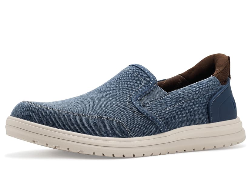 Nunn Bush Brew City Easy On and Off Moccasin Toe Hands Free Organic Canvas Slip-On Loafers — vista principal