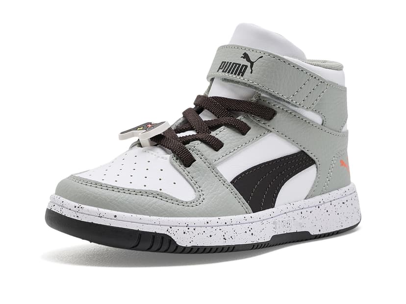 PUMA Kids Rebound Layup Mid Hook-and-Loop Shoes (Little Kid/Big Kid) — vista principal